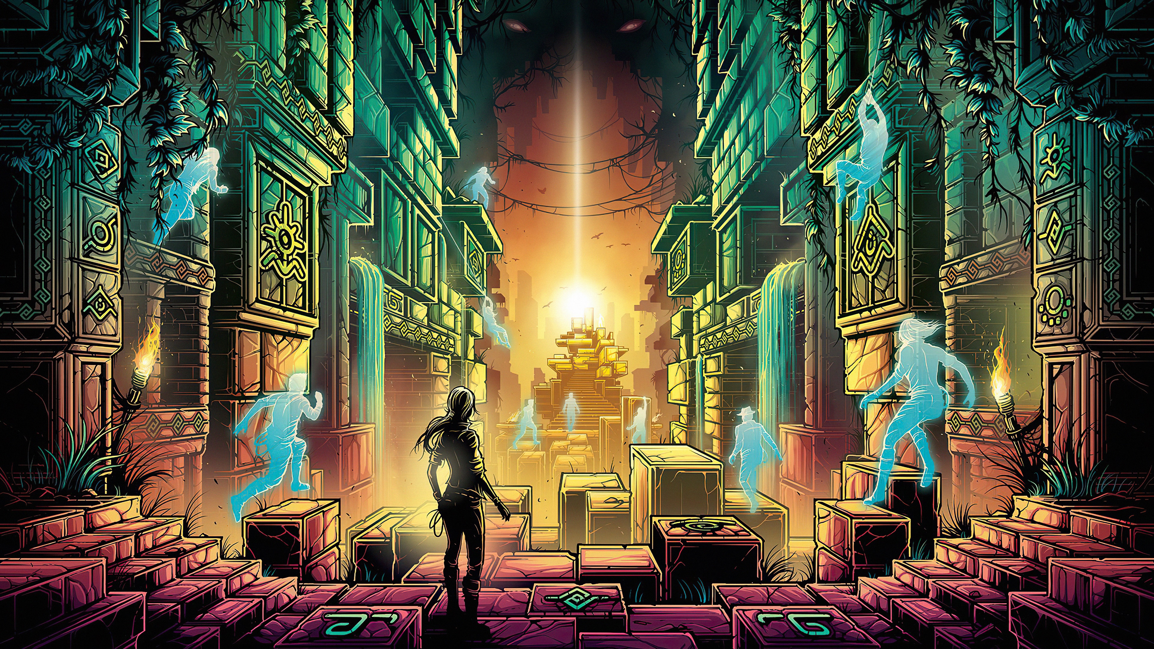 Phantom Abyss 4K game art HD Wallpaper