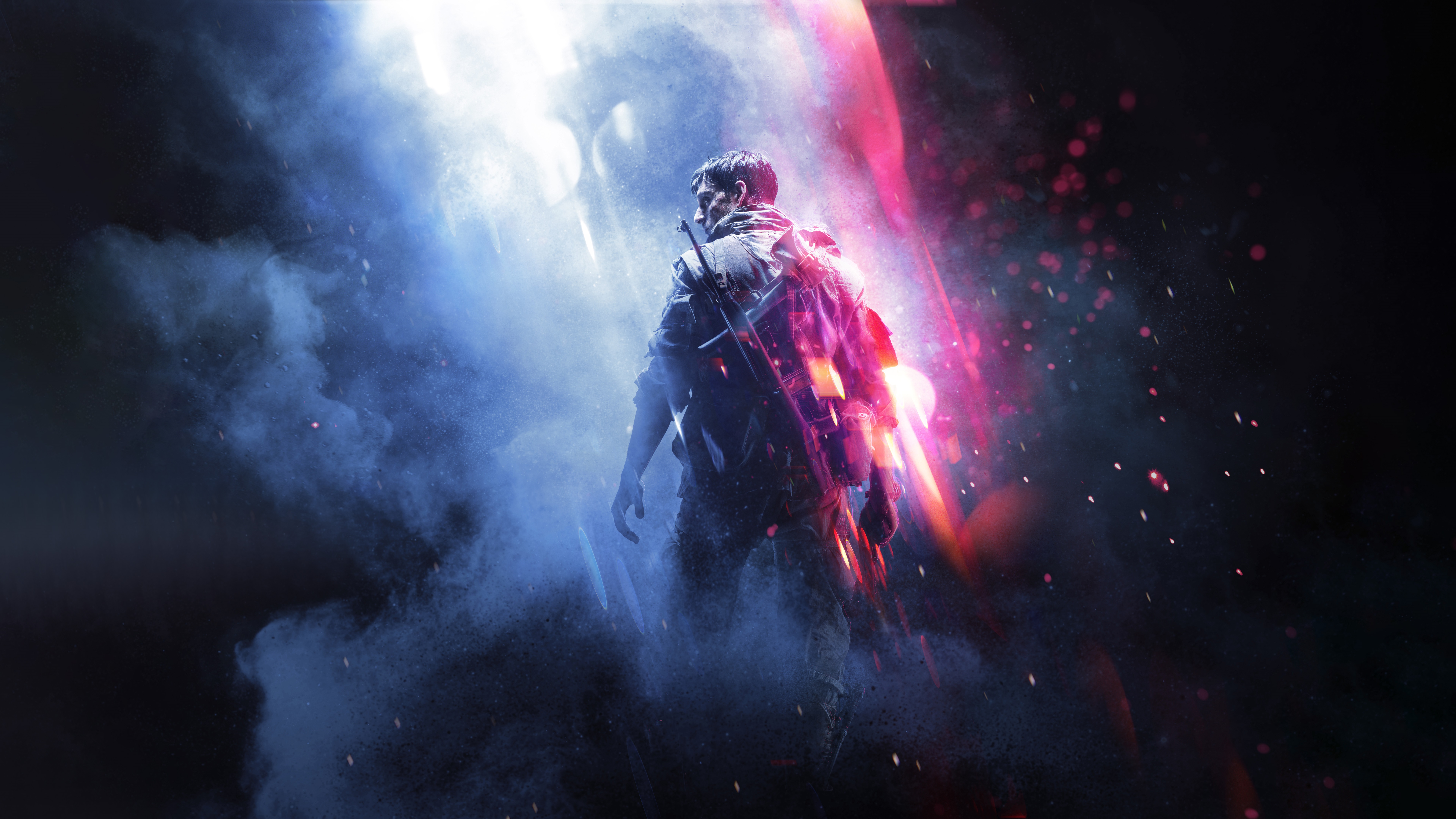 Soldier with rifle in Battlefield V HD Wallpaper
