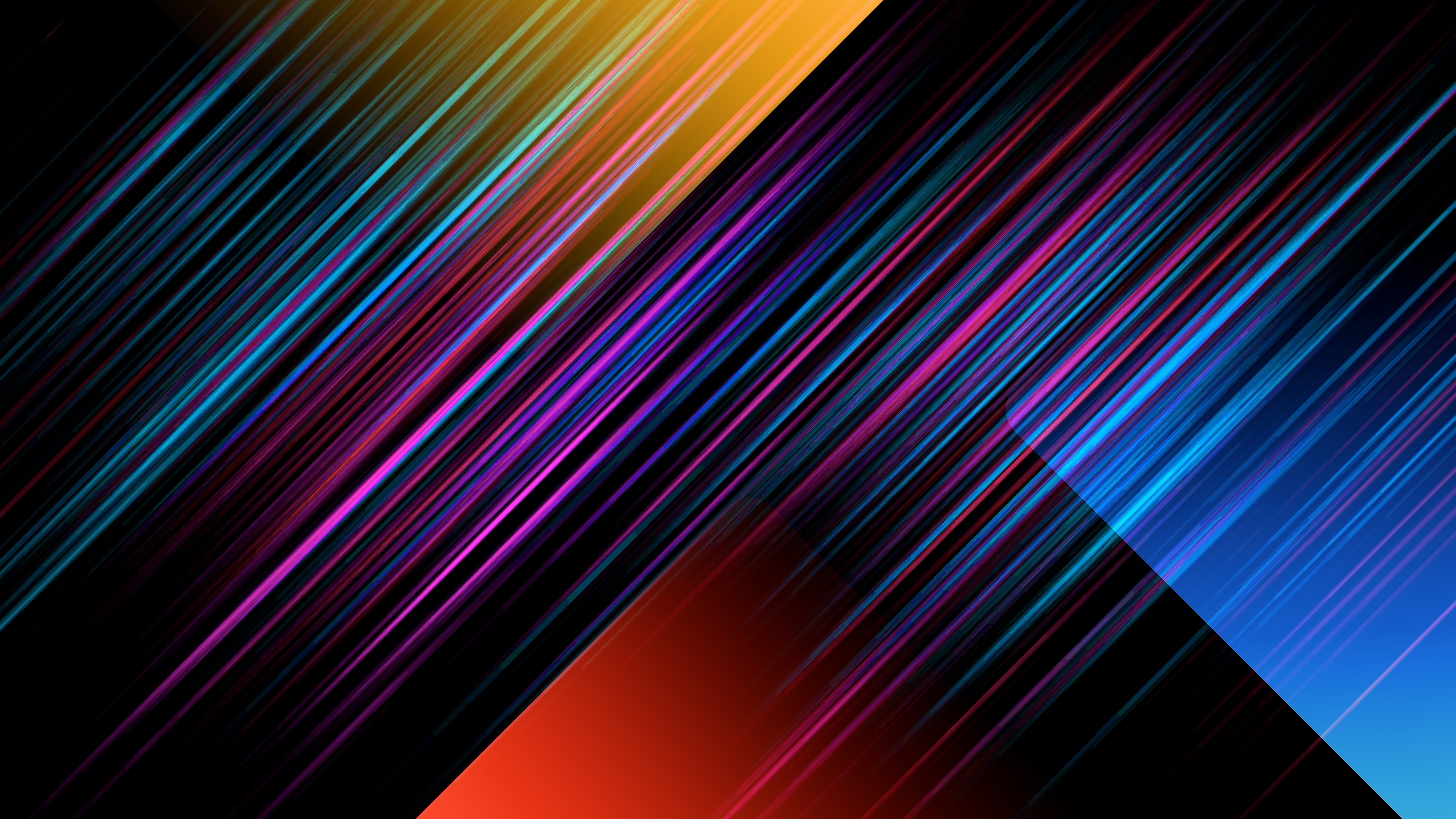 Abstract digital art with colorful diagonal lines HD Wallpaper