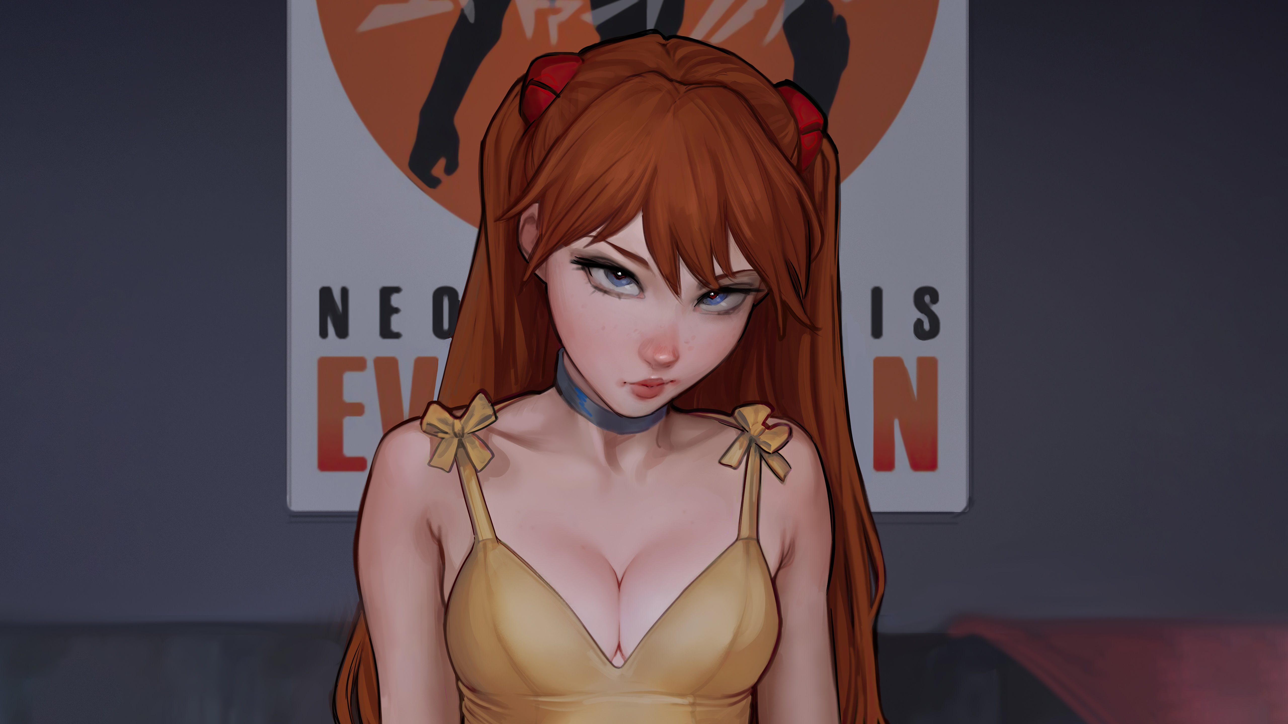 Asuka Langley Soryu from Neon Genesis Evangelion HD Wallpaper