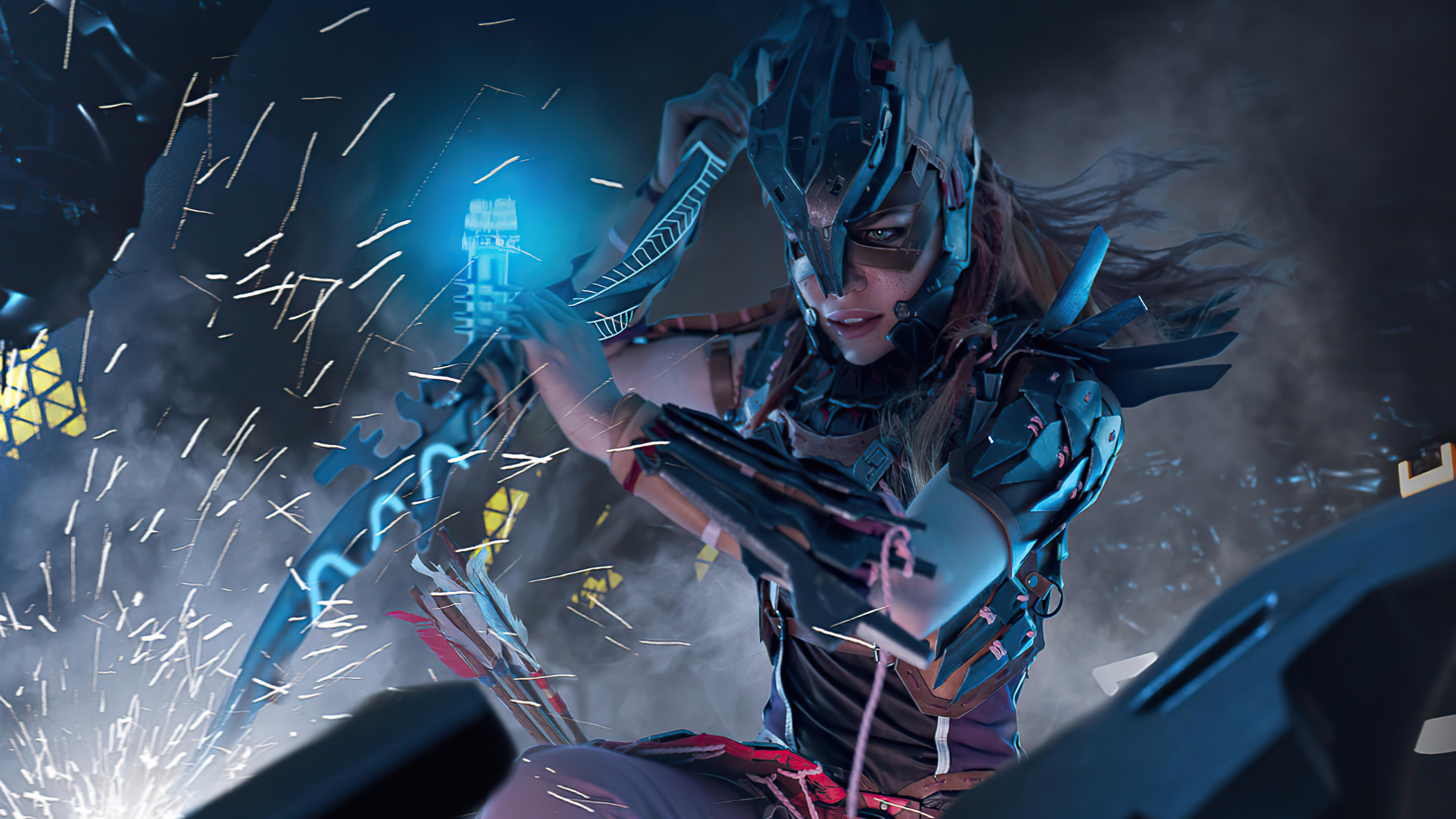 Aloy from Horizon Zero Dawn Cosplay HD Wallpaper