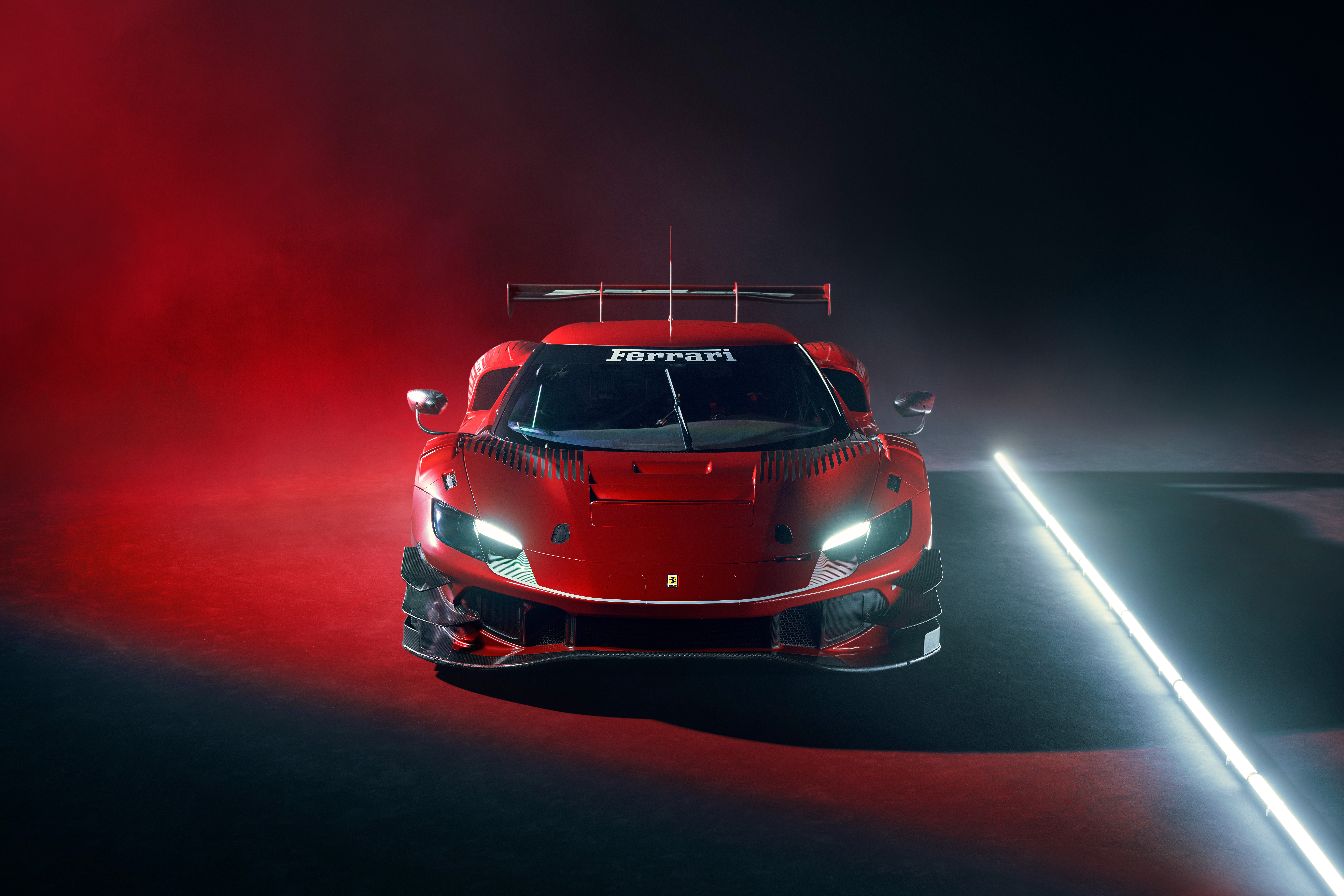 Ferrari 296 GT3 race car HD Wallpaper