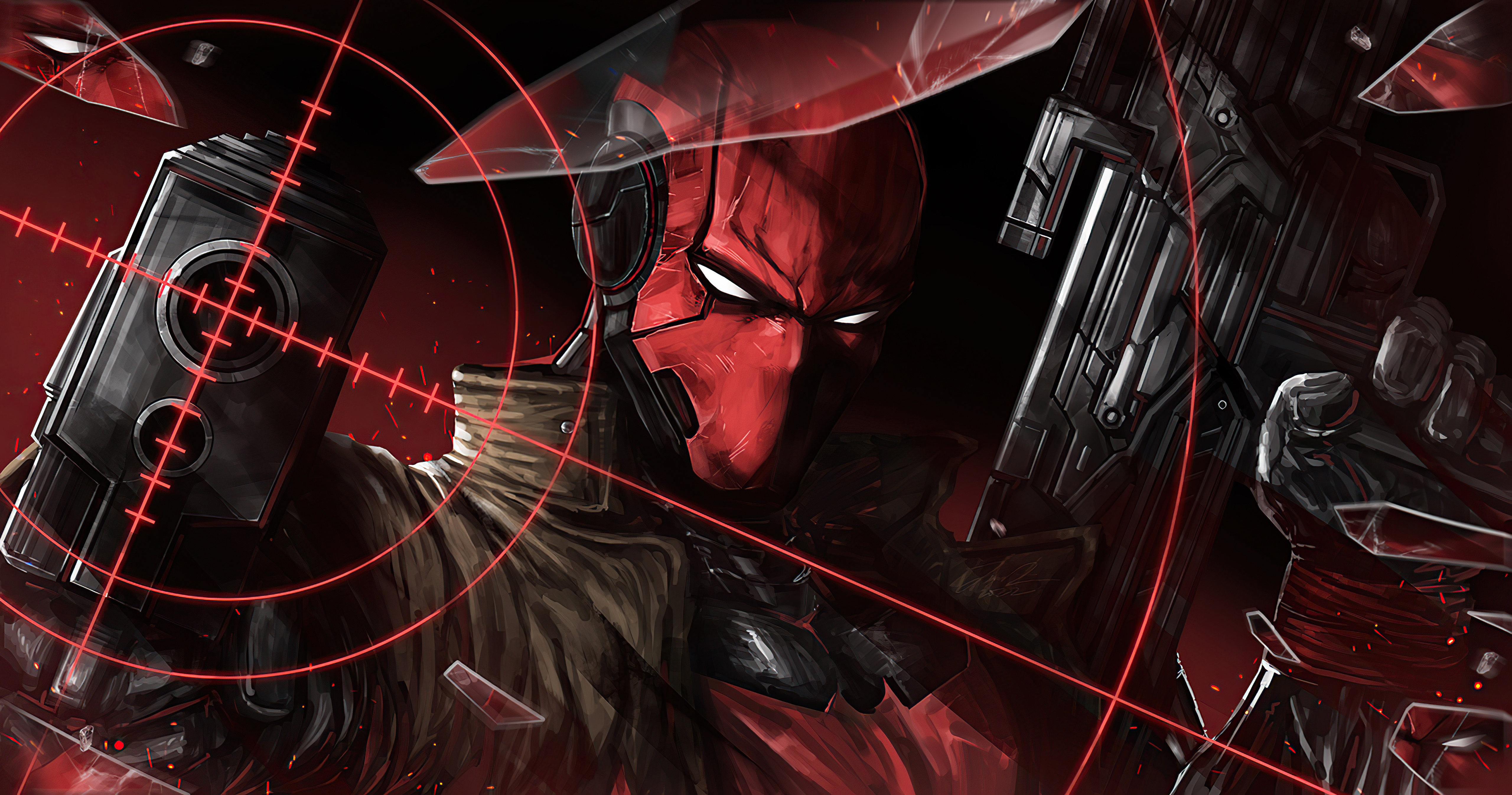 Red Hood from Titans art HD Wallpaper