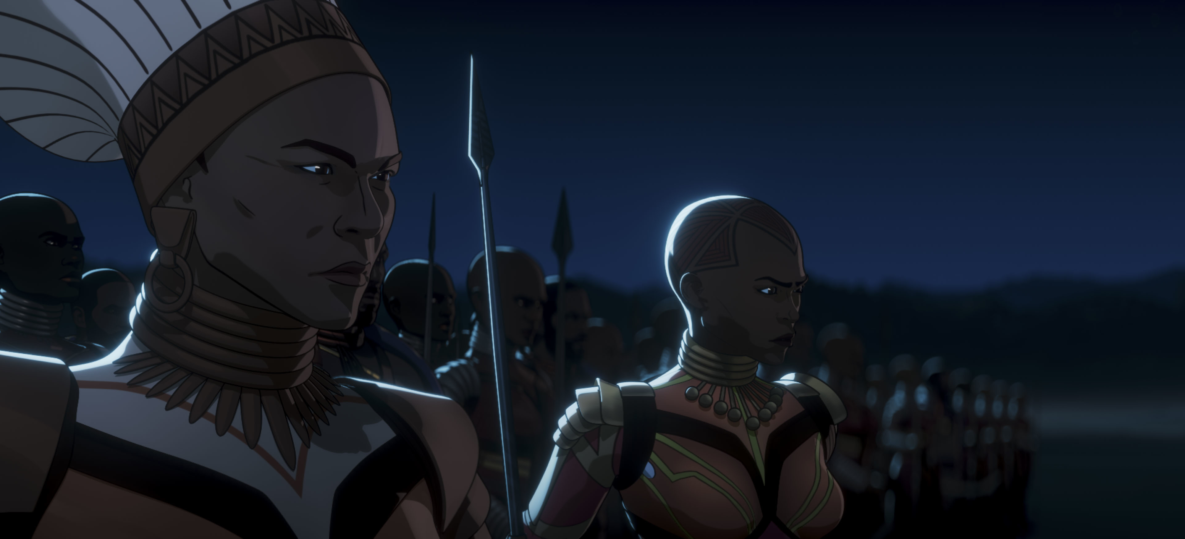 What If...? Okoye and Queen Ramonda leading Dora Milaje HD Wallpaper