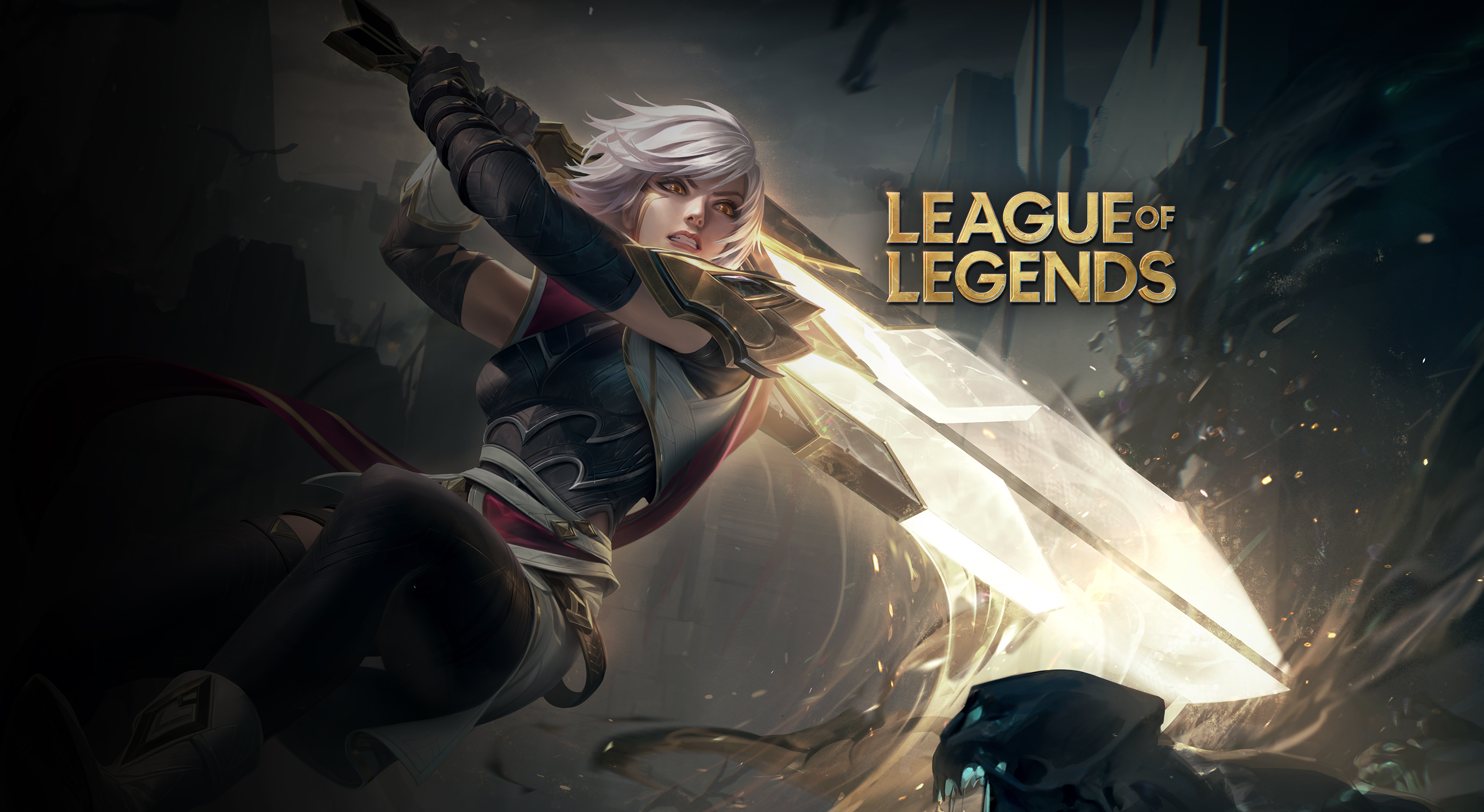 League of Legends Riven with her glowing sword HD Wallpaper
