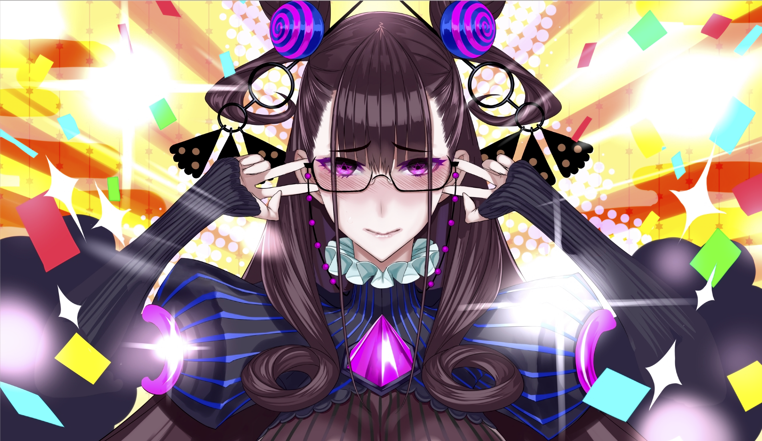 Murasaki Shikibu celebrating in Fate/Grand Order HD Wallpaper