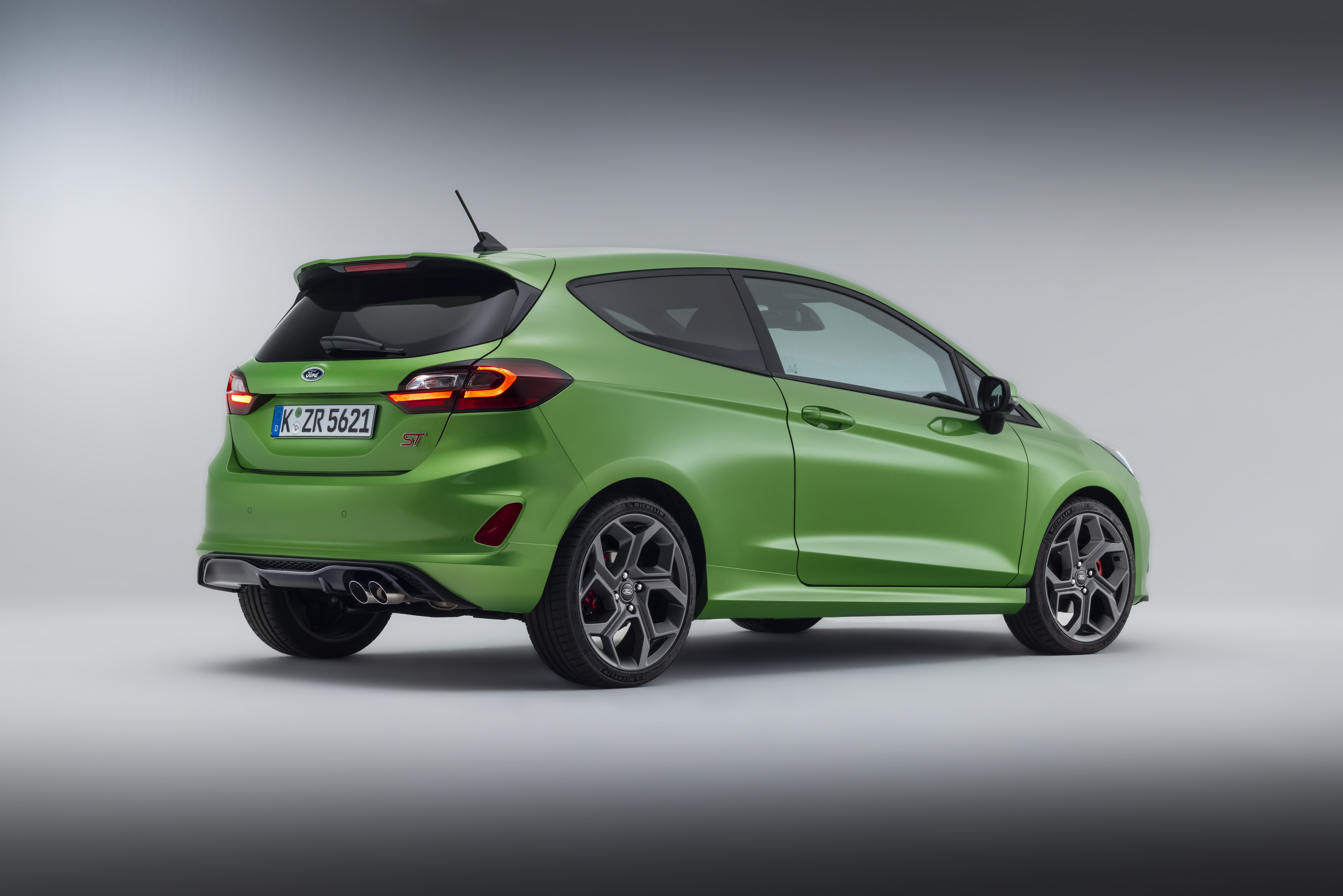Vibrant Green Ford Fiesta ST 4K HD Wallpaper