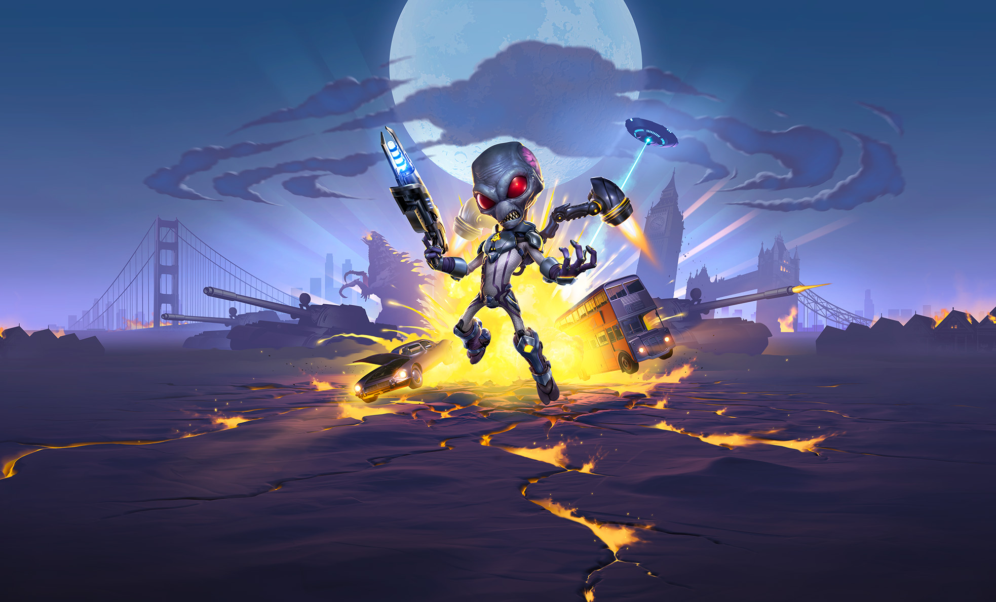 Destroy All Humans! 2: Reprobed - Global Rampage HD Wallpaper