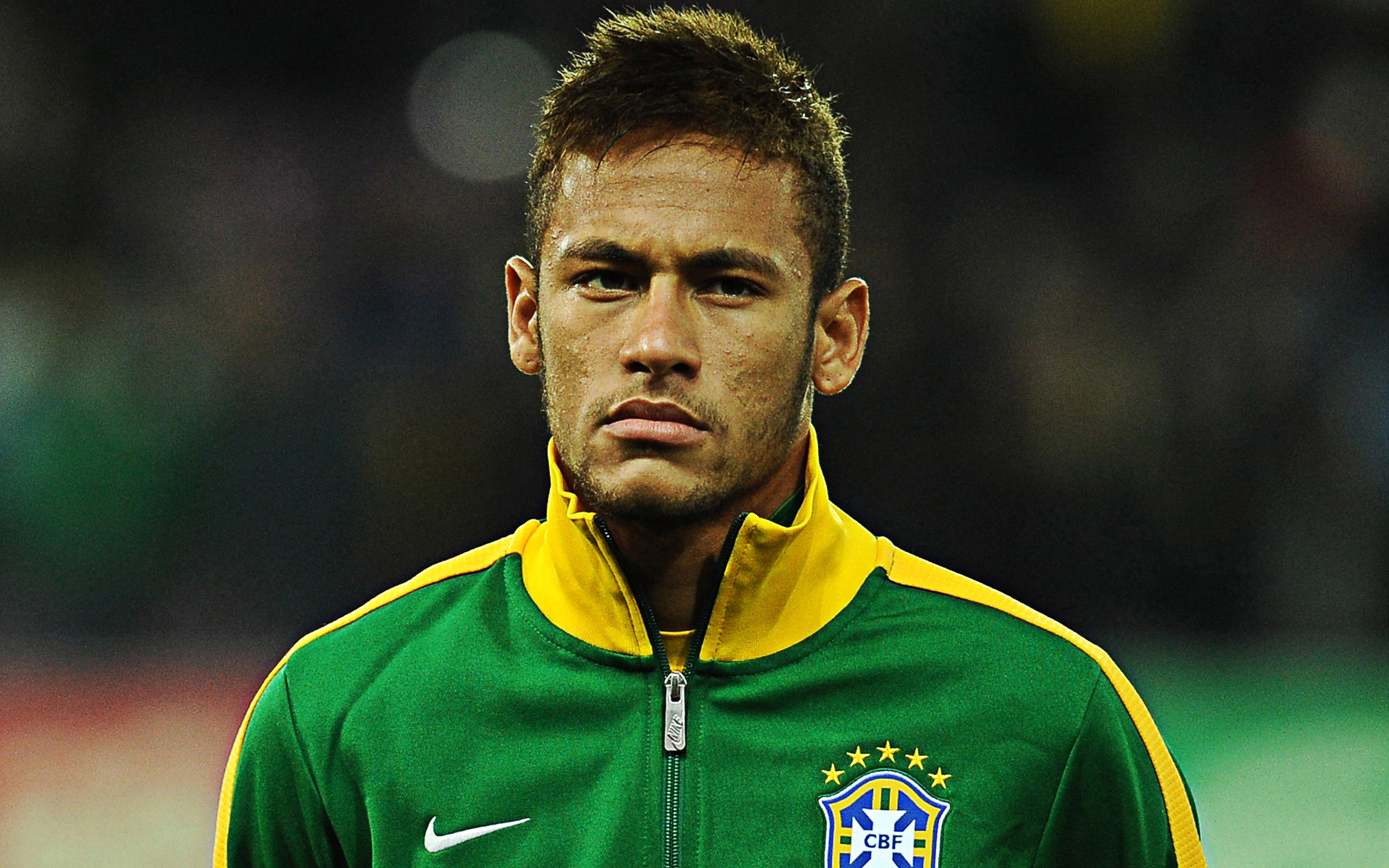 Neymar in Brazil National Football Team Jacket HD Wallpaper
