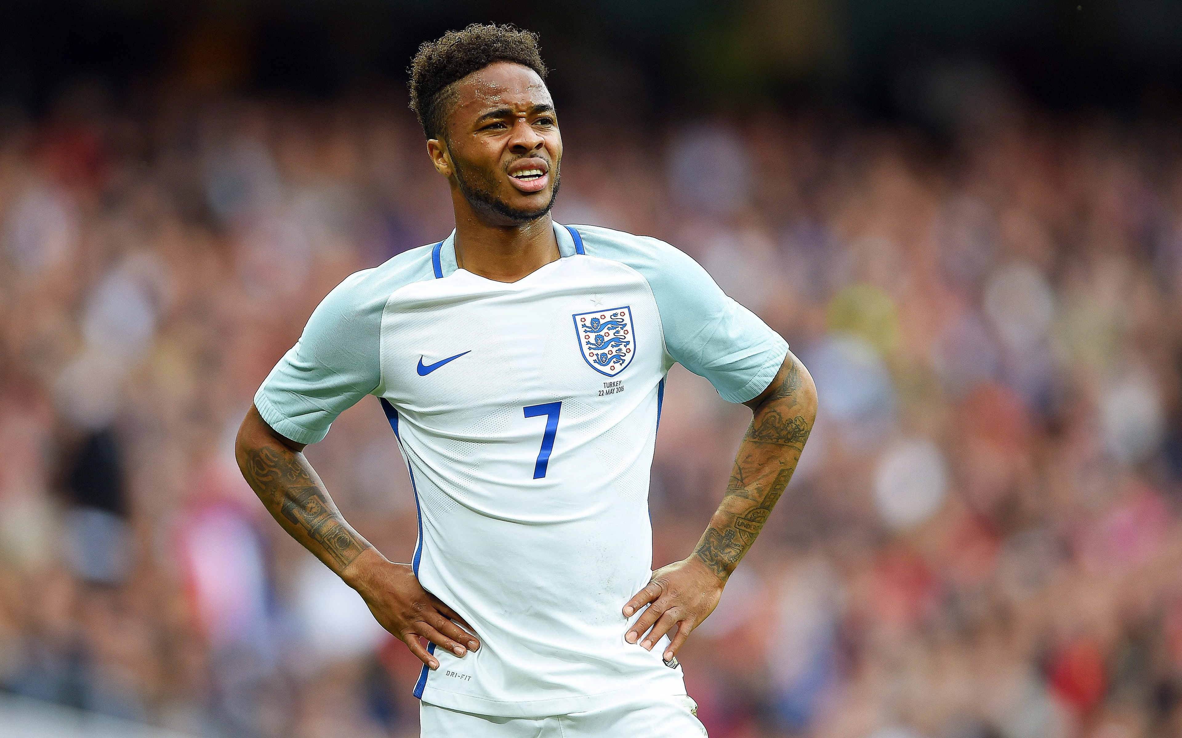 Raheem Sterling in England National Football Team kit HD Wallpaper