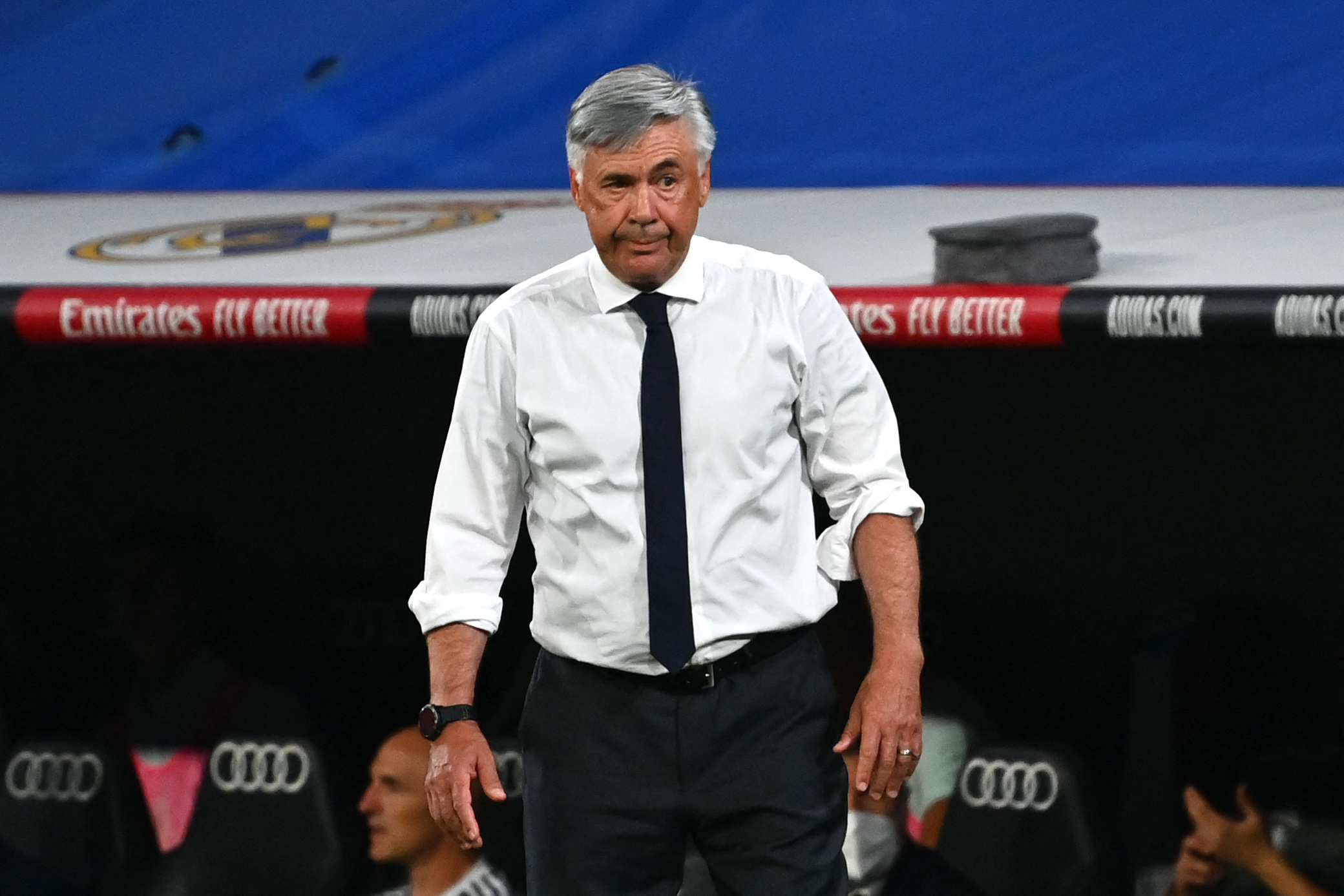 Carlo Ancelotti, Real Madrid C.F. soccer coach HD Wallpaper