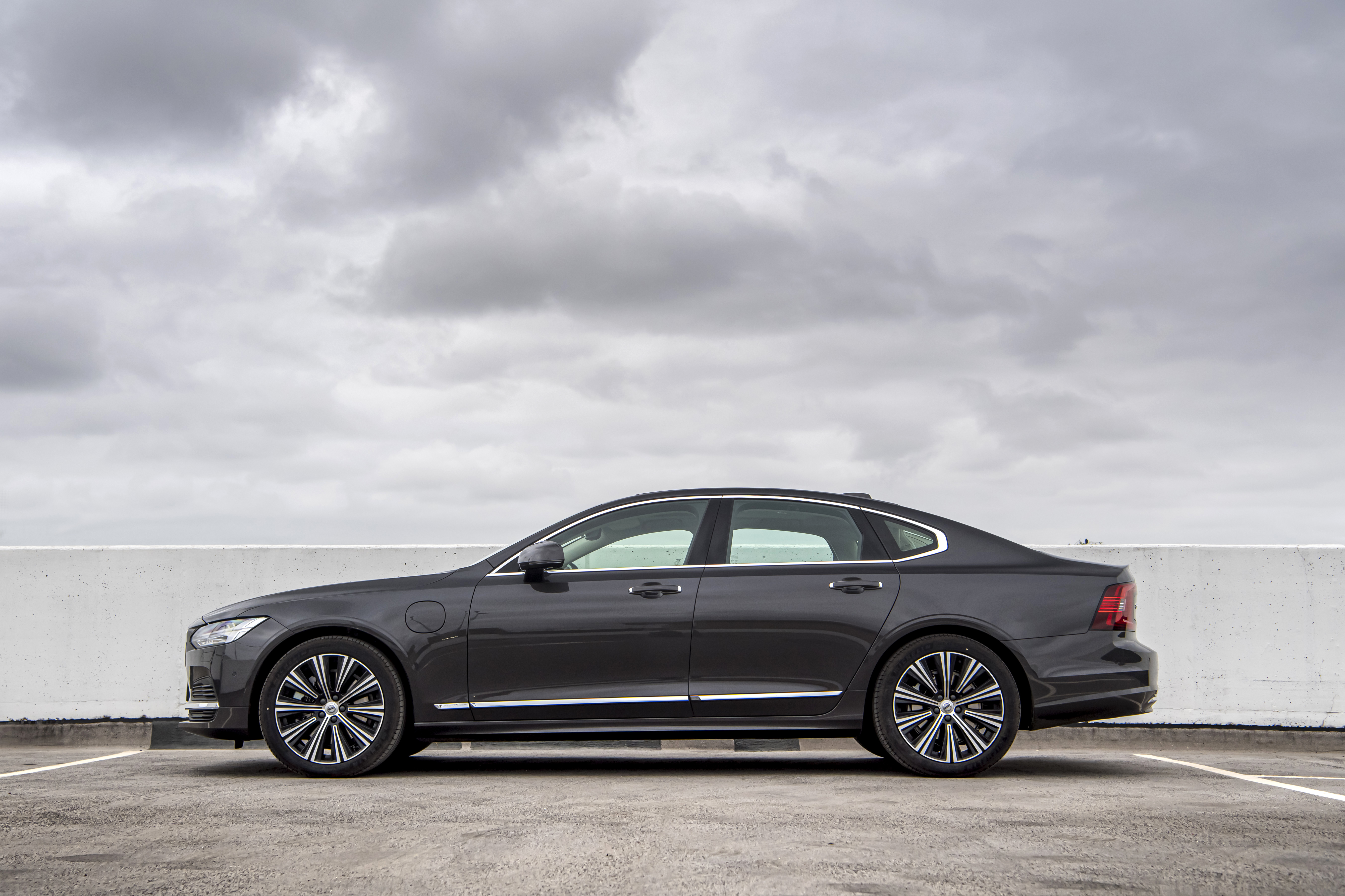 Dark Grey Volvo S90 Luxury Sedan HD Wallpaper