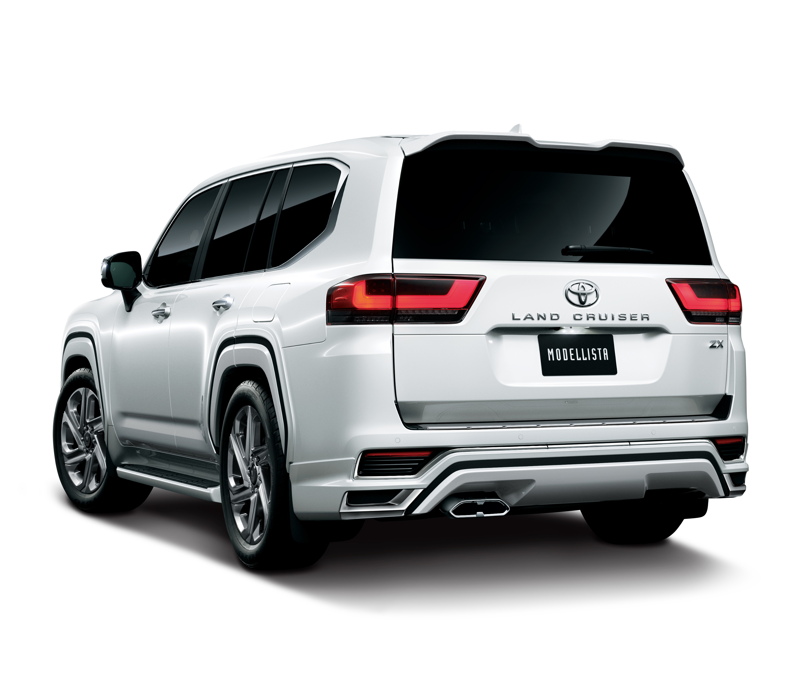 White Toyota Land Cruiser Modellista ZX SUV HD Wallpaper
