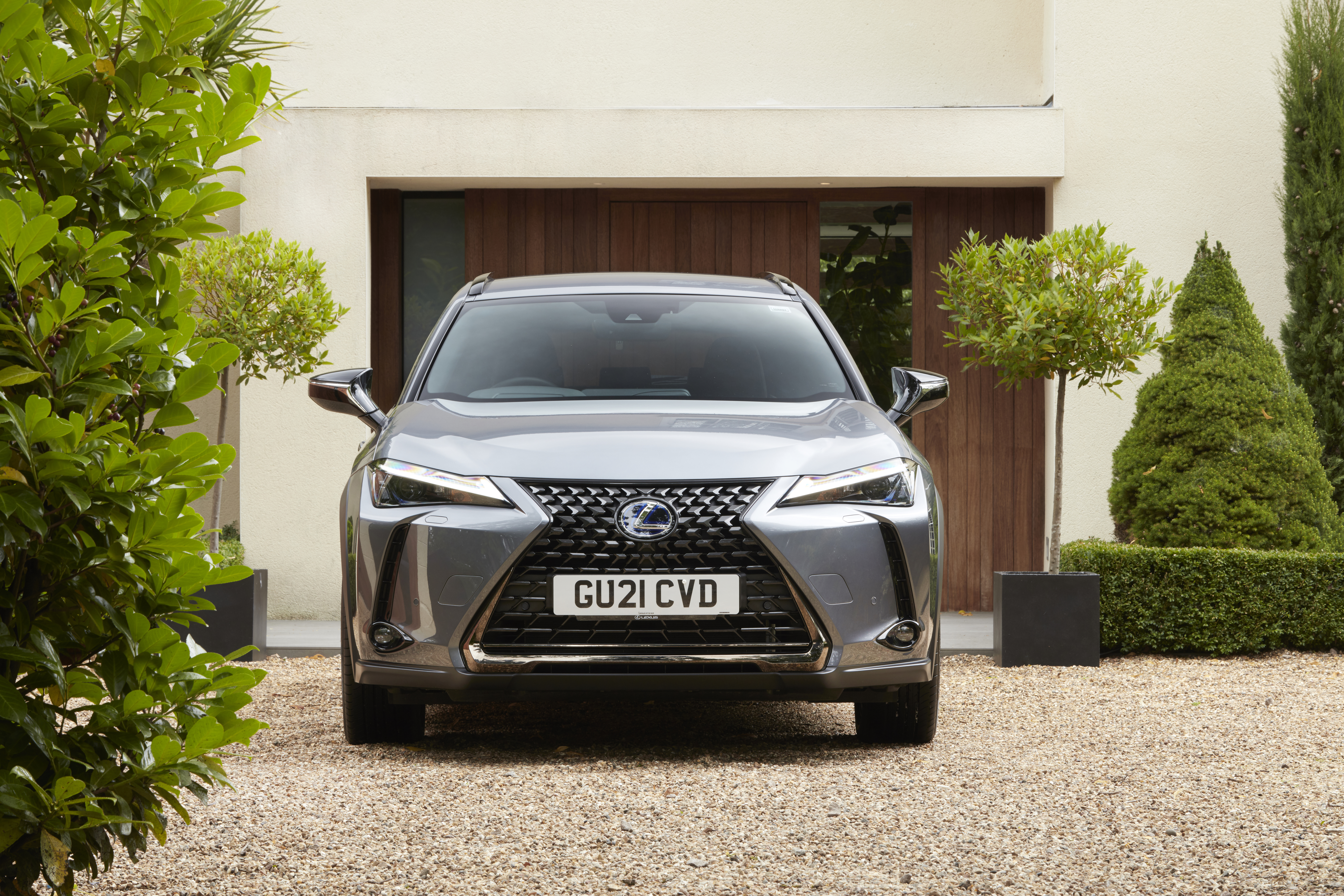 Lexus UX 250H Luxury SUV in Driveway HD Wallpaper