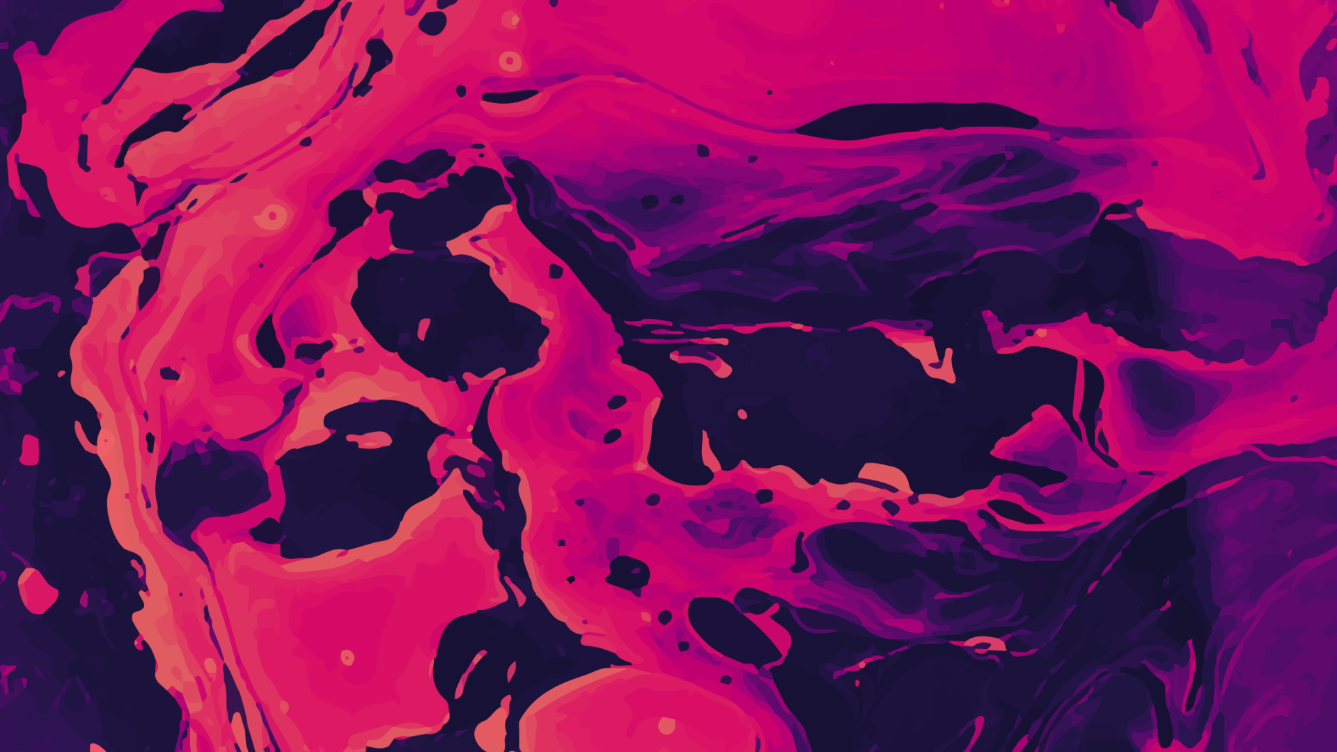 Vibrant Abstract Pink and Purple Liquid HD Wallpaper