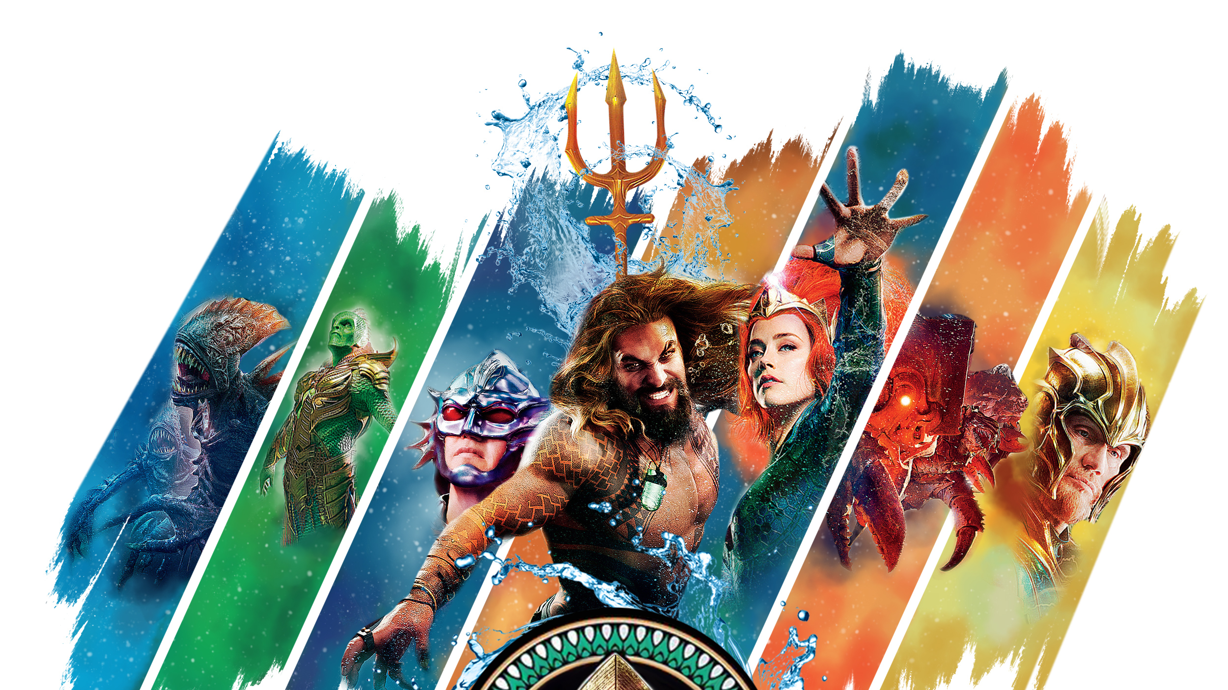Aquaman movie characters poster HD Wallpaper