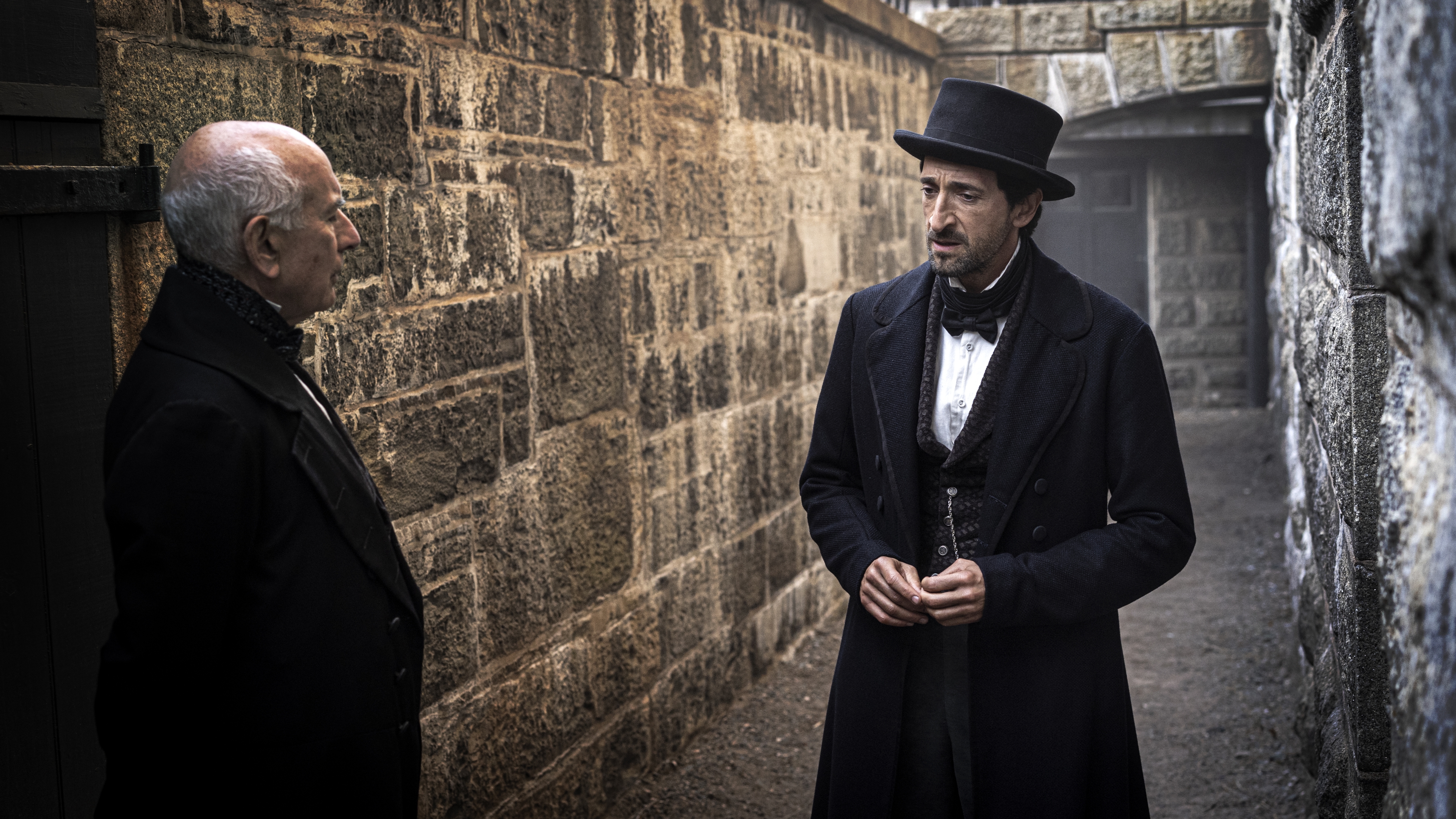 Adrien Brody and man in period coats, Chapelwaite HD Wallpaper