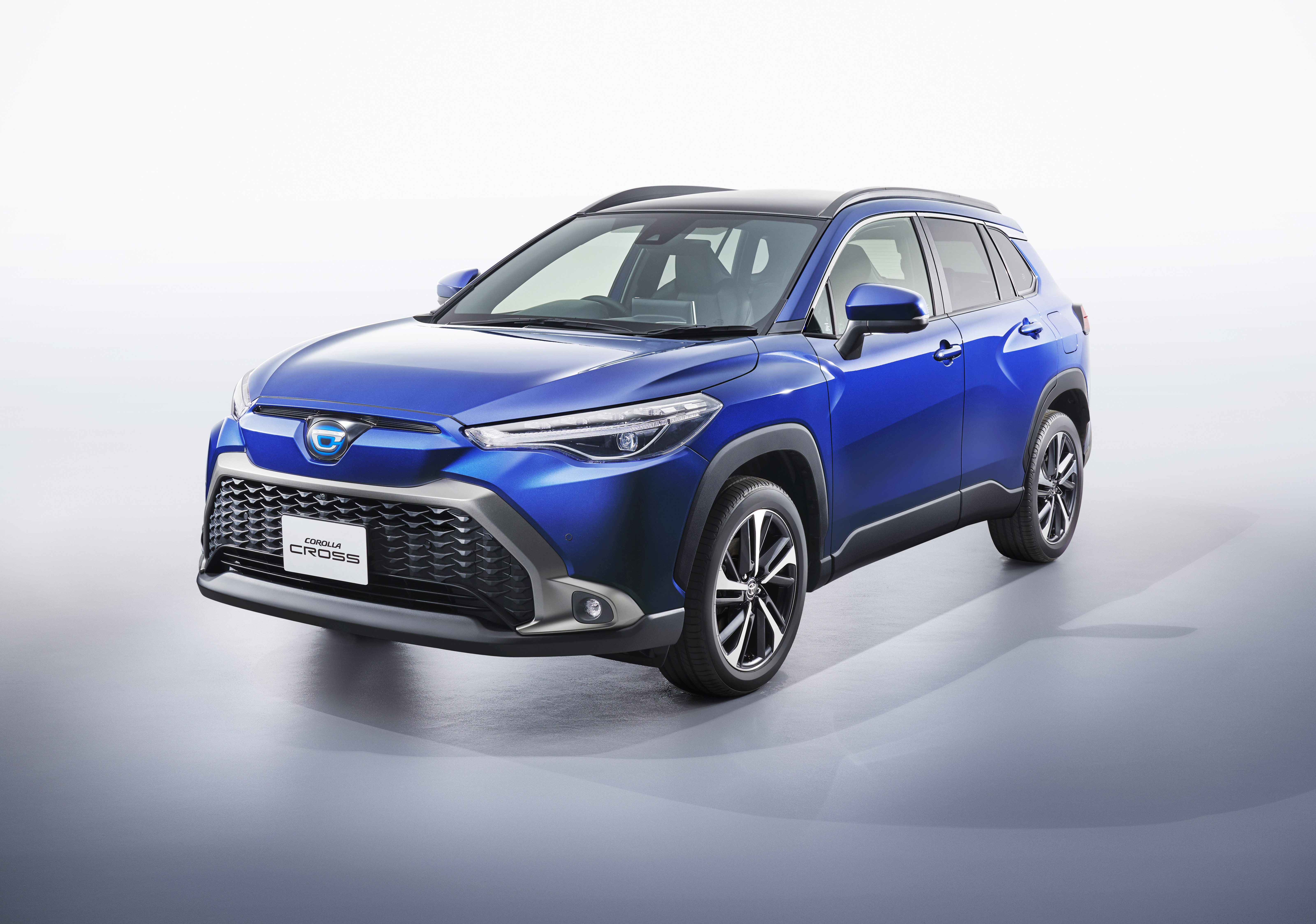 Blue Toyota Corolla Cross Hybrid SUV 4K HD Wallpaper