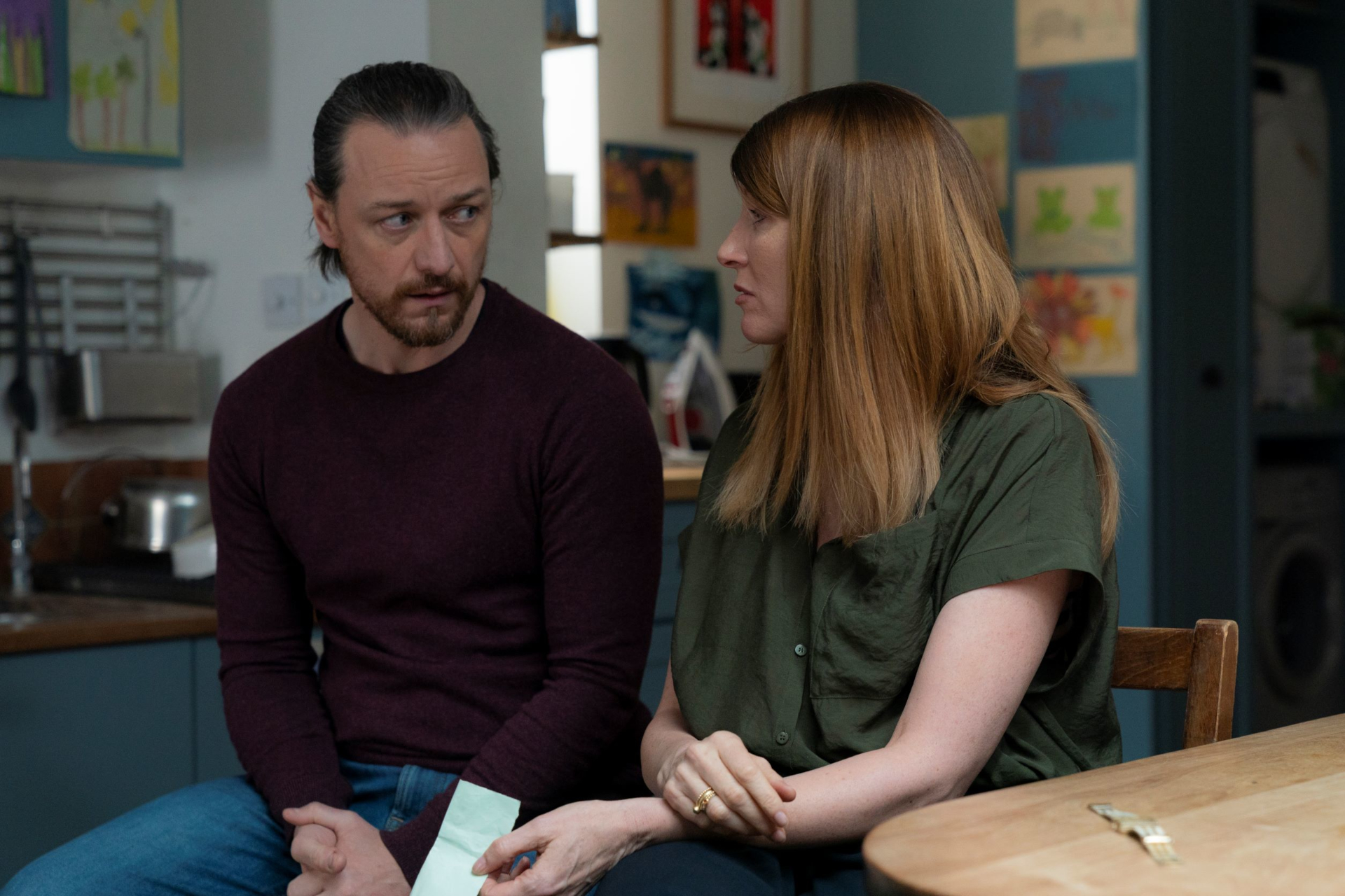 James McAvoy and Sharon Horgan together HD Wallpaper