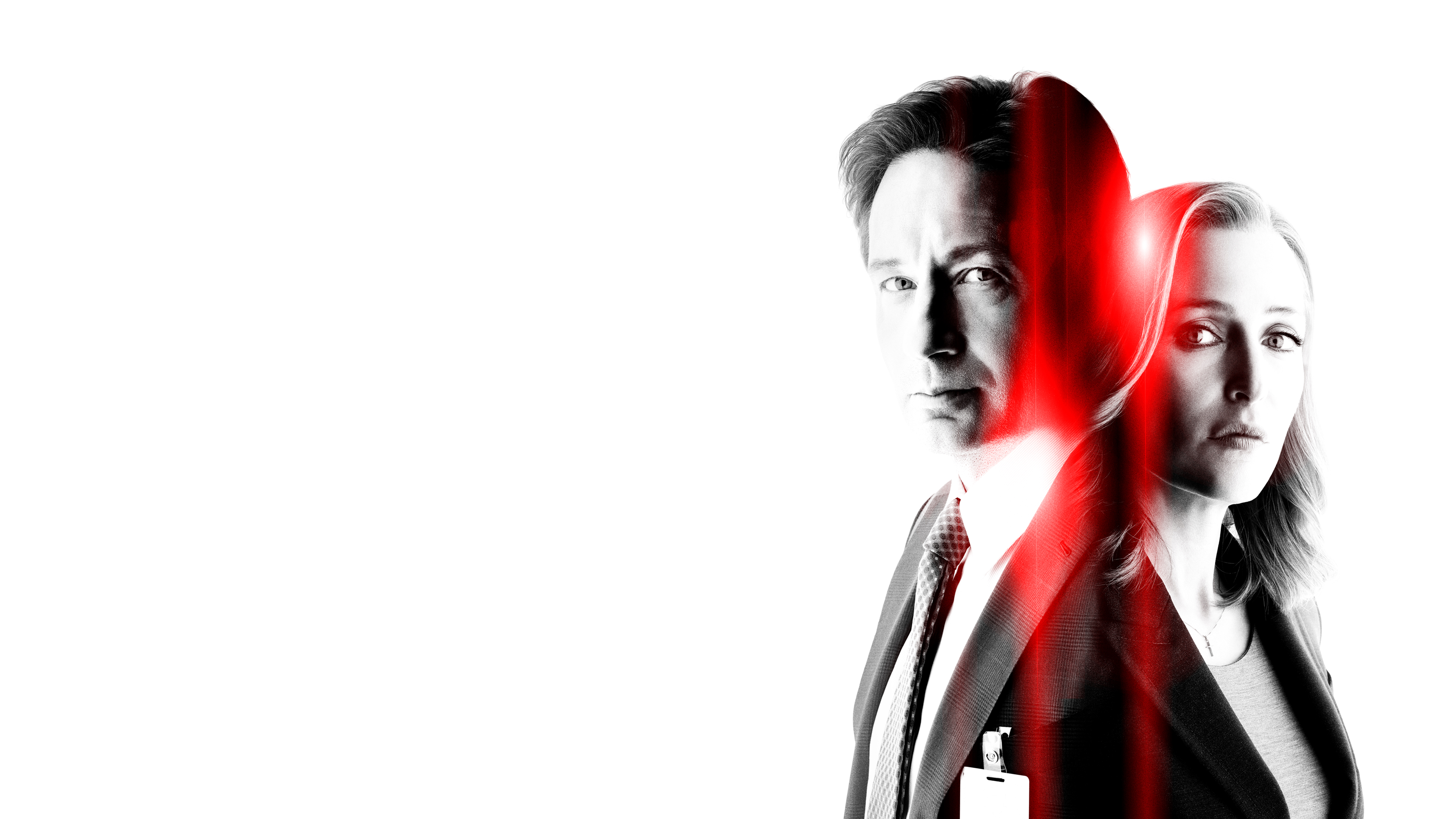 The X-Files: Mulder and Scully Red Light HD Wallpaper