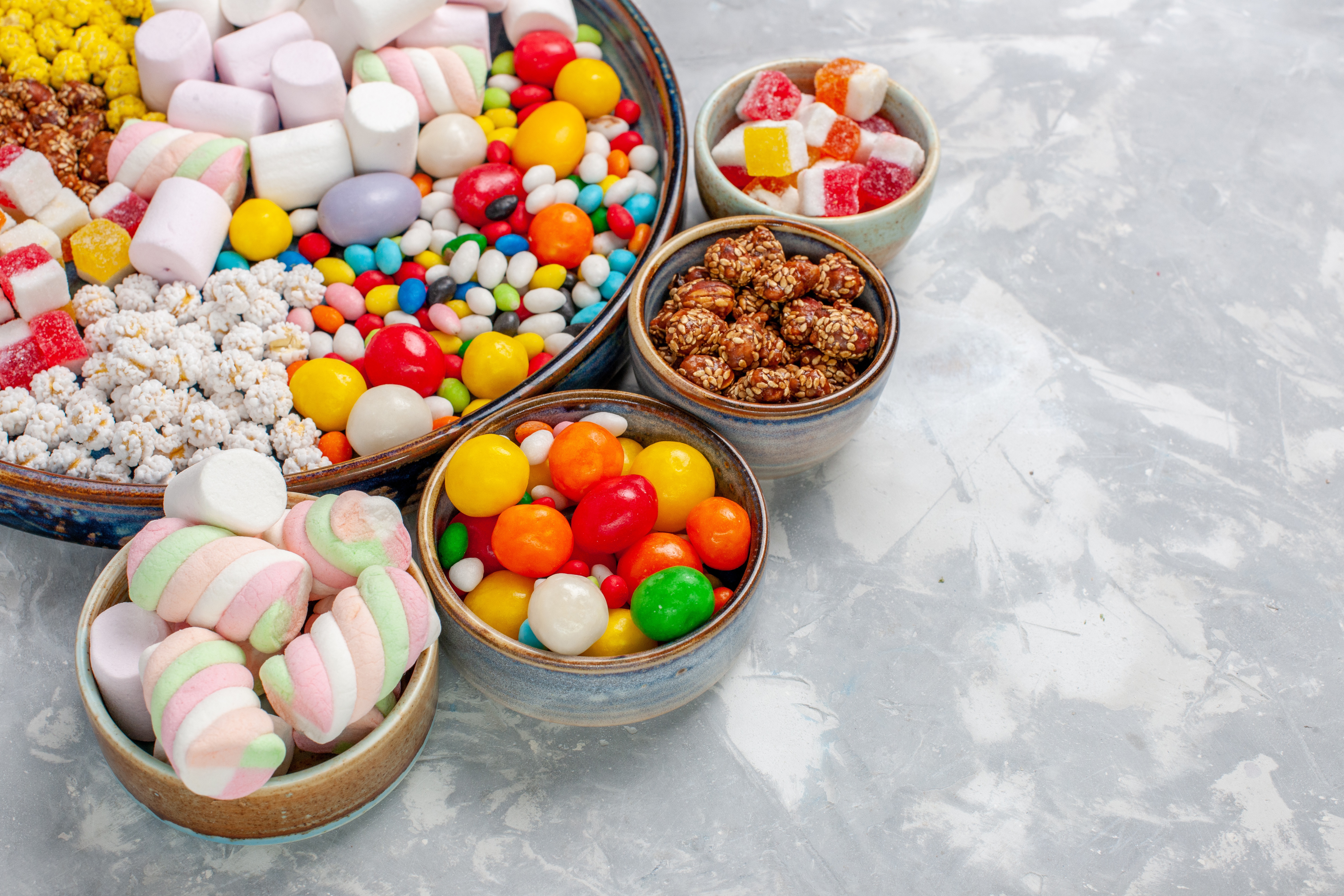 Colorful Sweets, Candies, Marshmallows, and Jelly HD Wallpaper