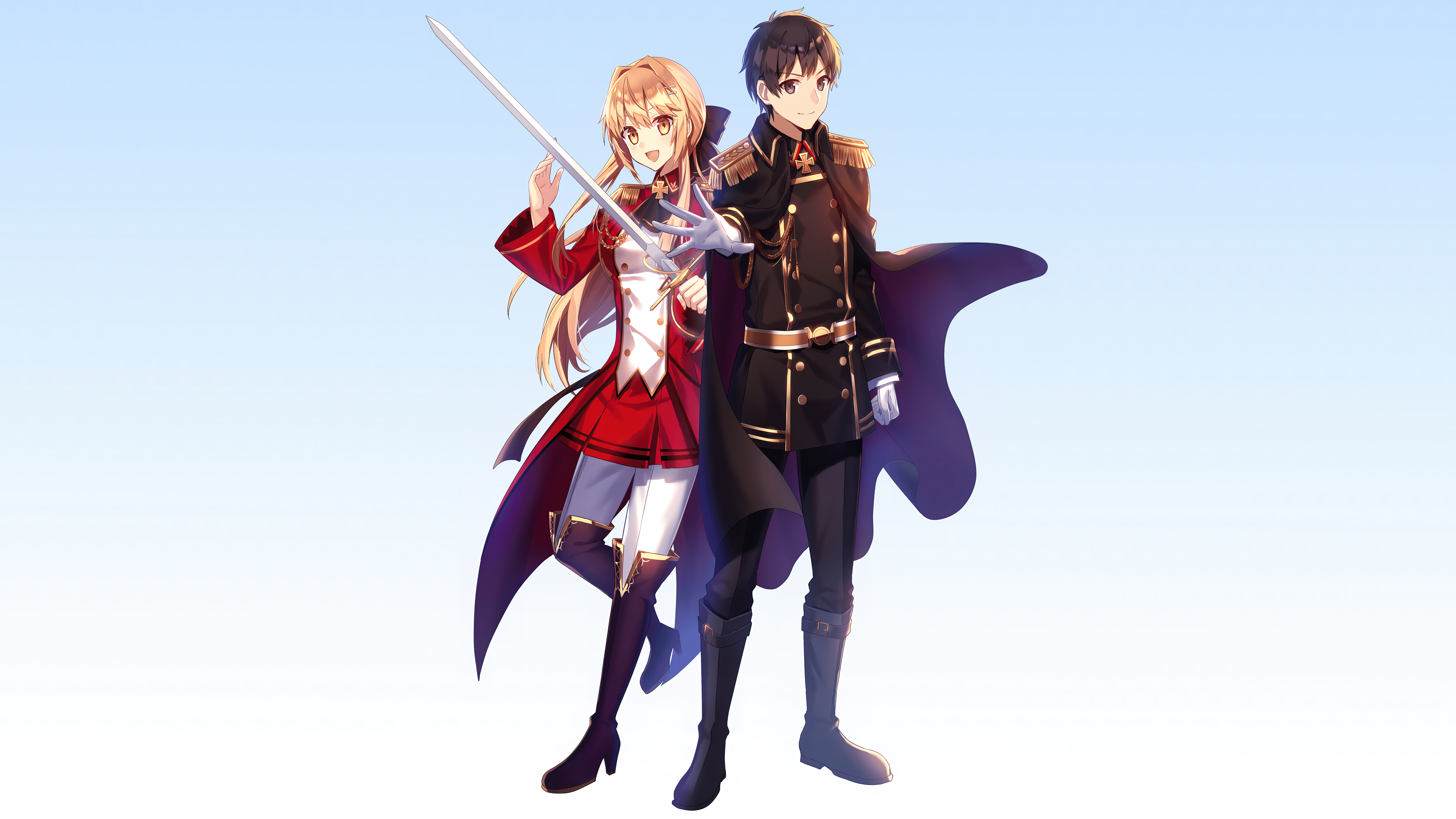 Liscia Elfrieden and Souma Kazuya from How A Realist Hero HD Wallpaper