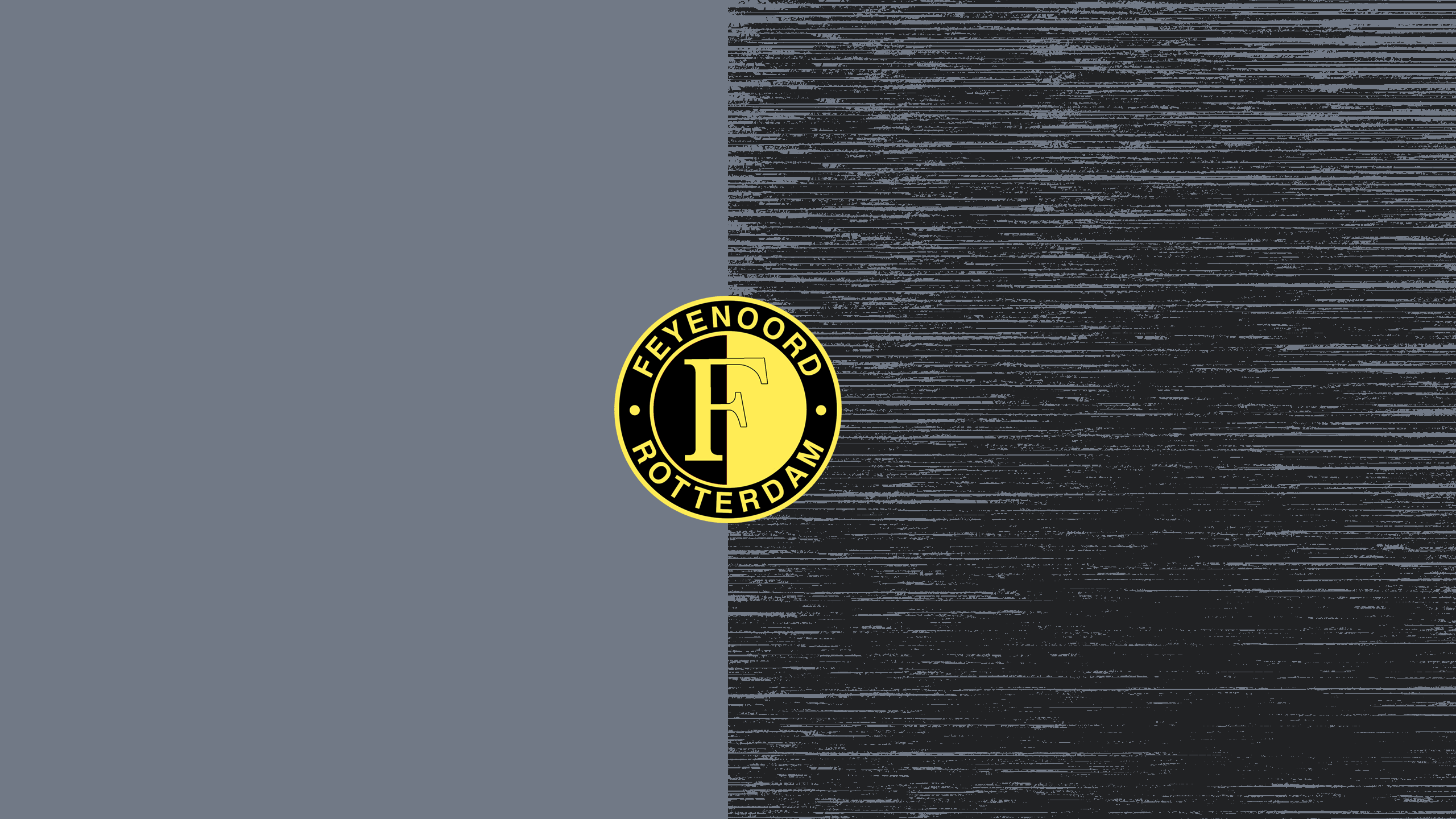 Feyenoord Logo on Split Grey and Dark Textured Background HD Wallpaper