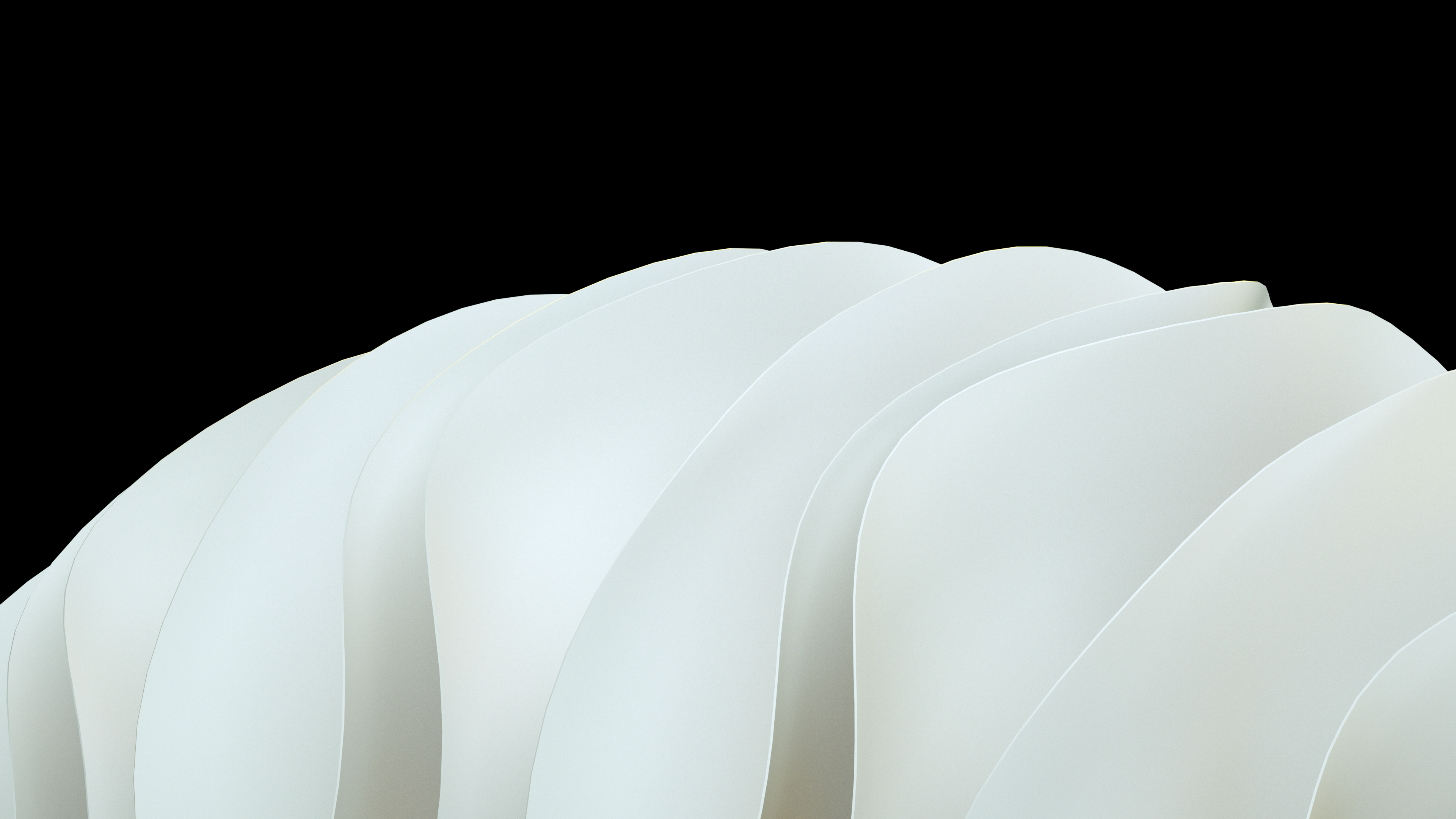 Clean white curved layers Windows 11 style HD Wallpaper