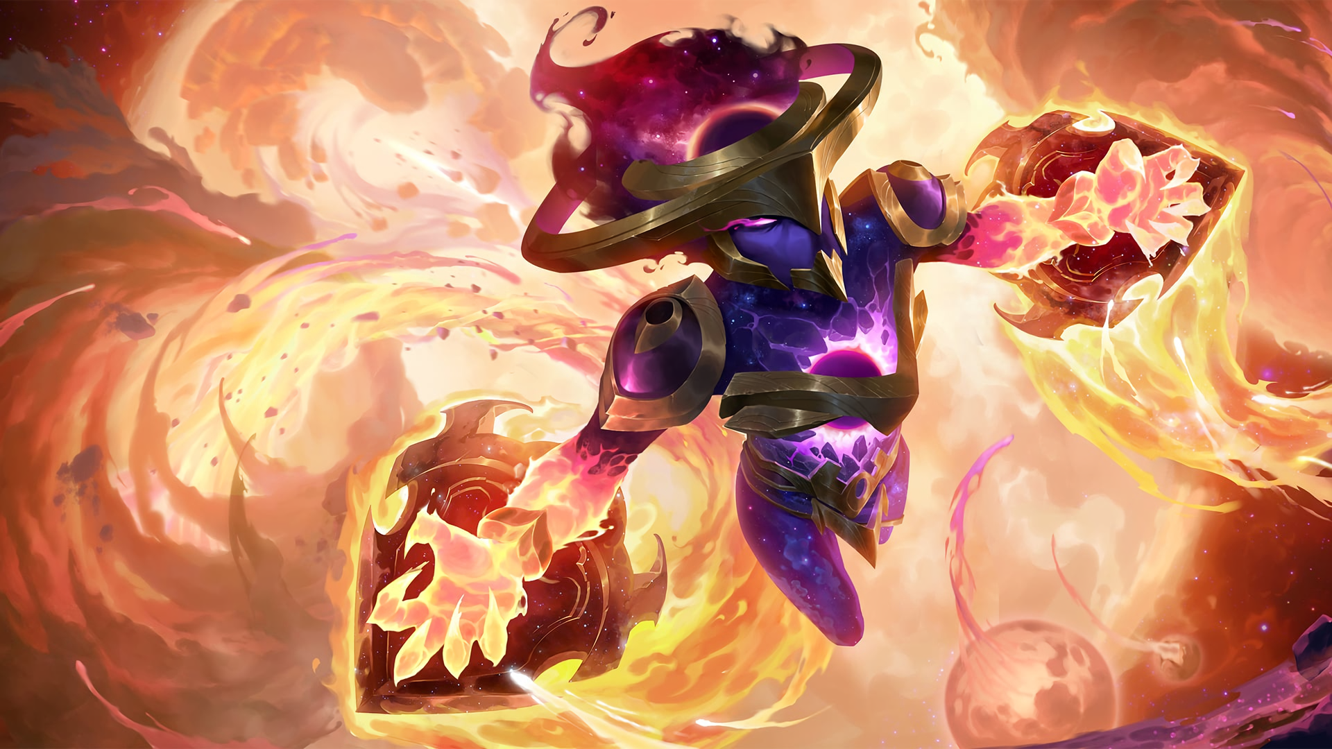 Shyvana Cosmic Fire Transformation Legends of Runeterra HD Wallpaper