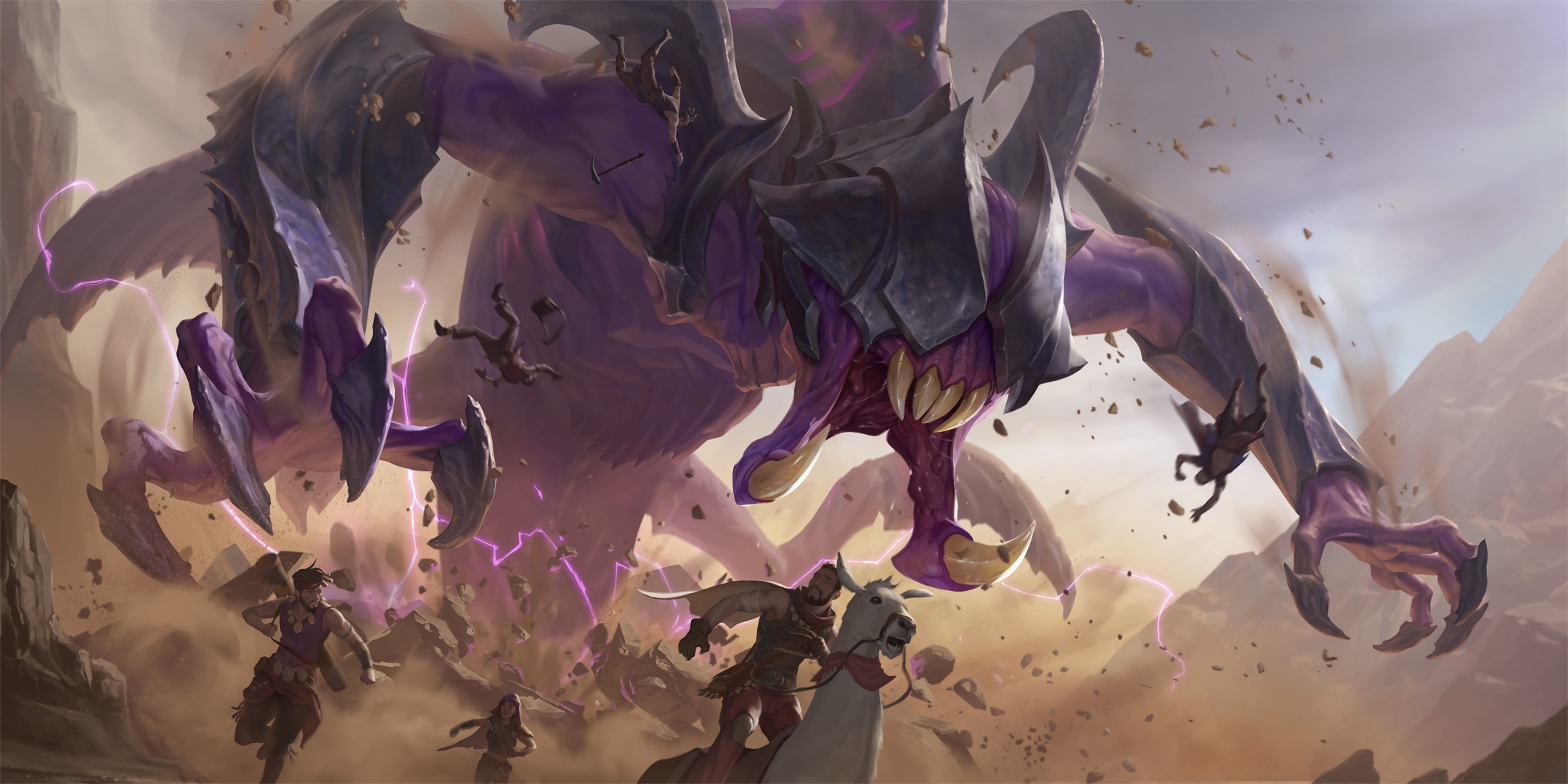 Rek'Sai's Rampage in the Desert HD Wallpaper