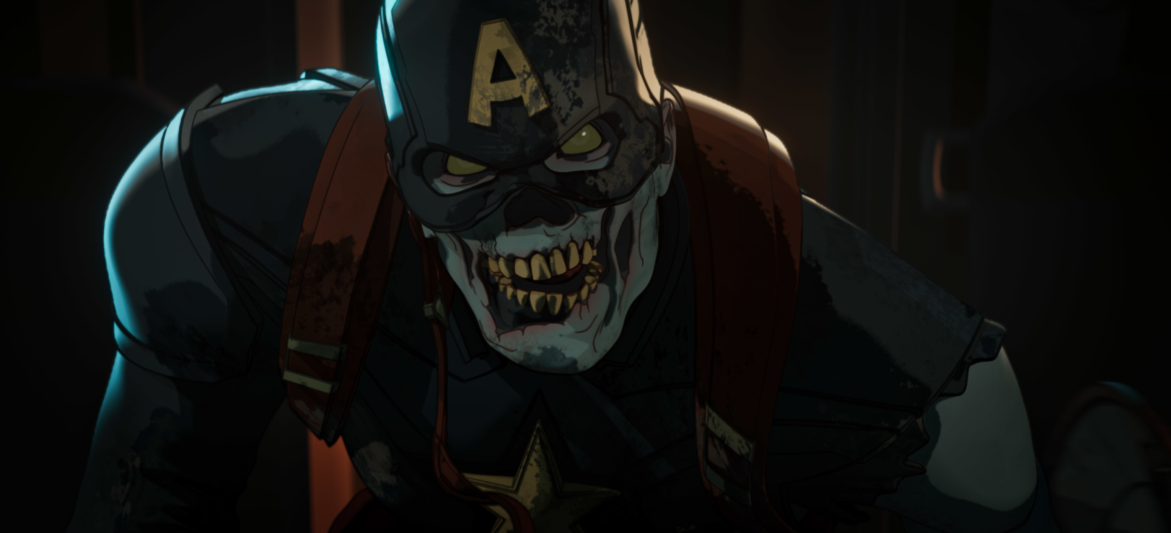 What If...? Zombie Captain America menacing stare HD Wallpaper