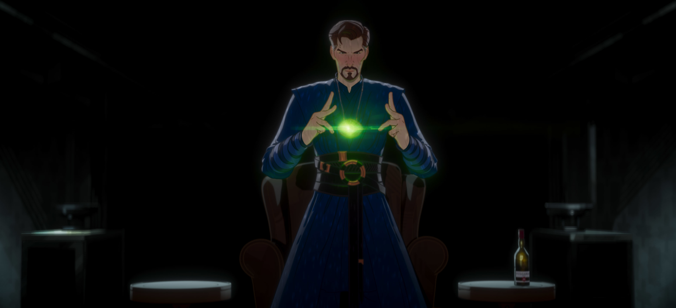 What If...? Doctor Strange manipulating green magic HD Wallpaper