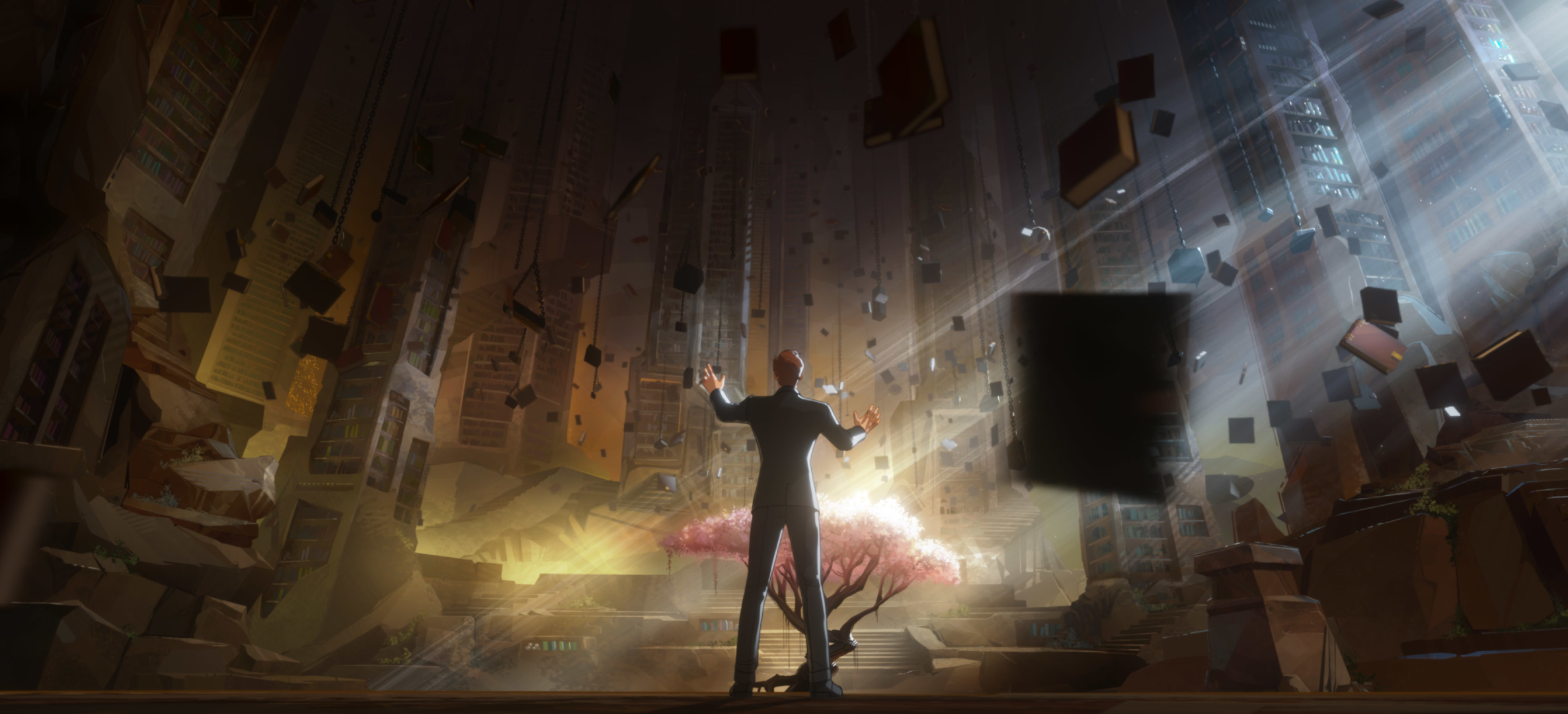 Doctor Strange in the Infinite Library HD Wallpaper