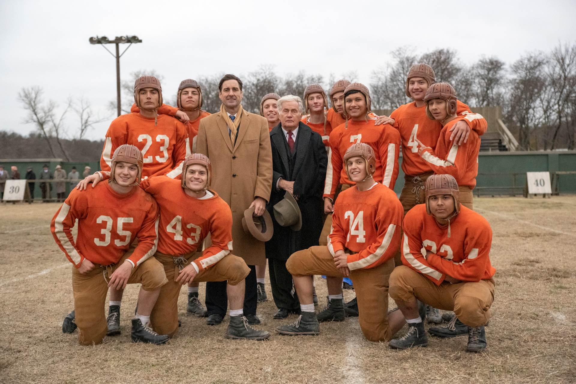 Luke Wilson and Martin Sheen in 12 Mighty Orphans HD Wallpaper