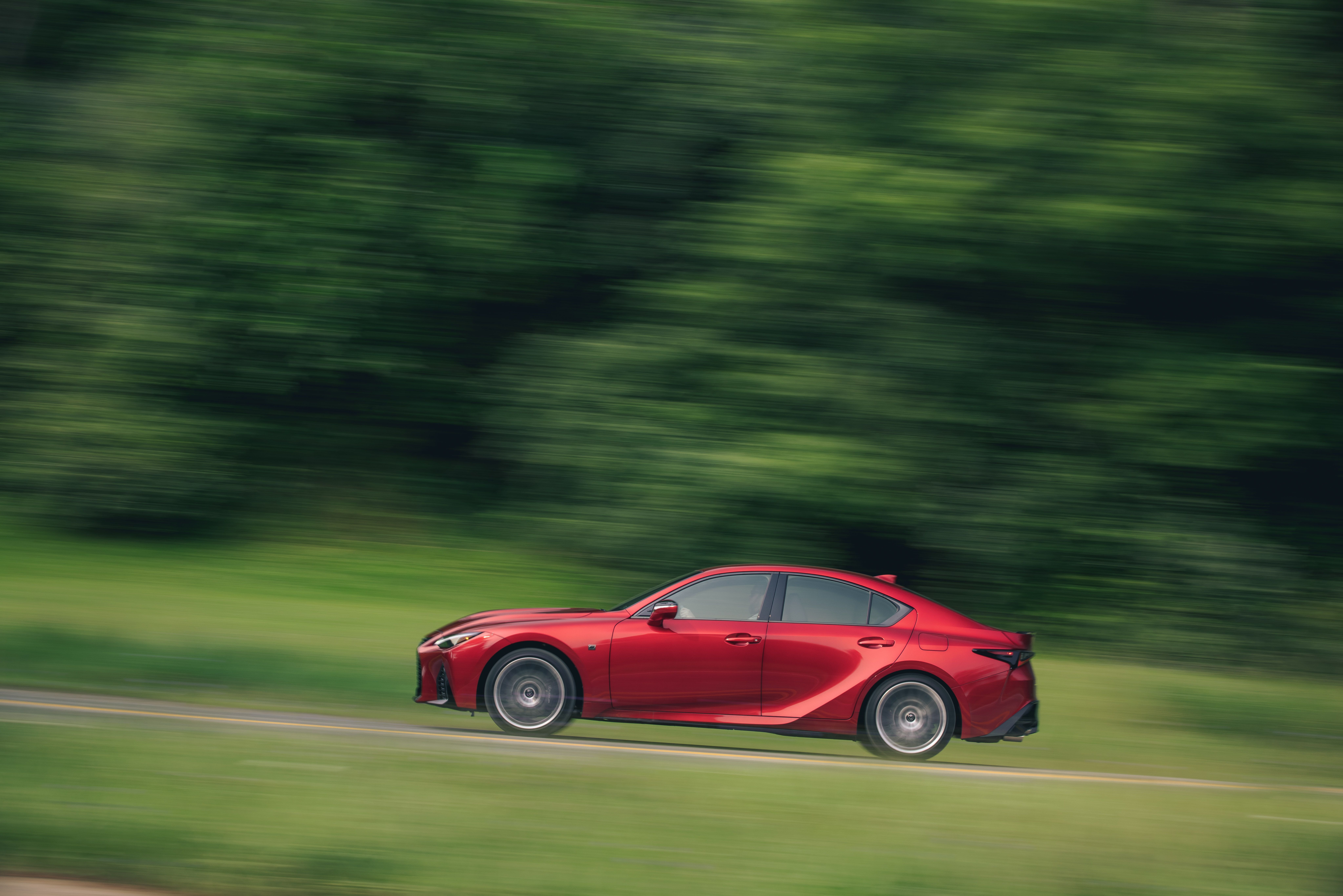 2022 Lexus IS 500 F SPORT Performance luxury car speeding HD Wallpaper