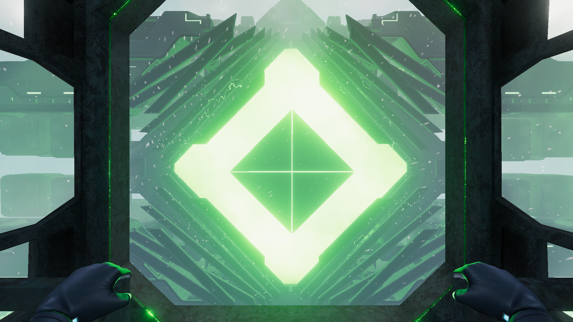 Subnautica: Below Zero - Player's View Green Gateway HD Wallpaper