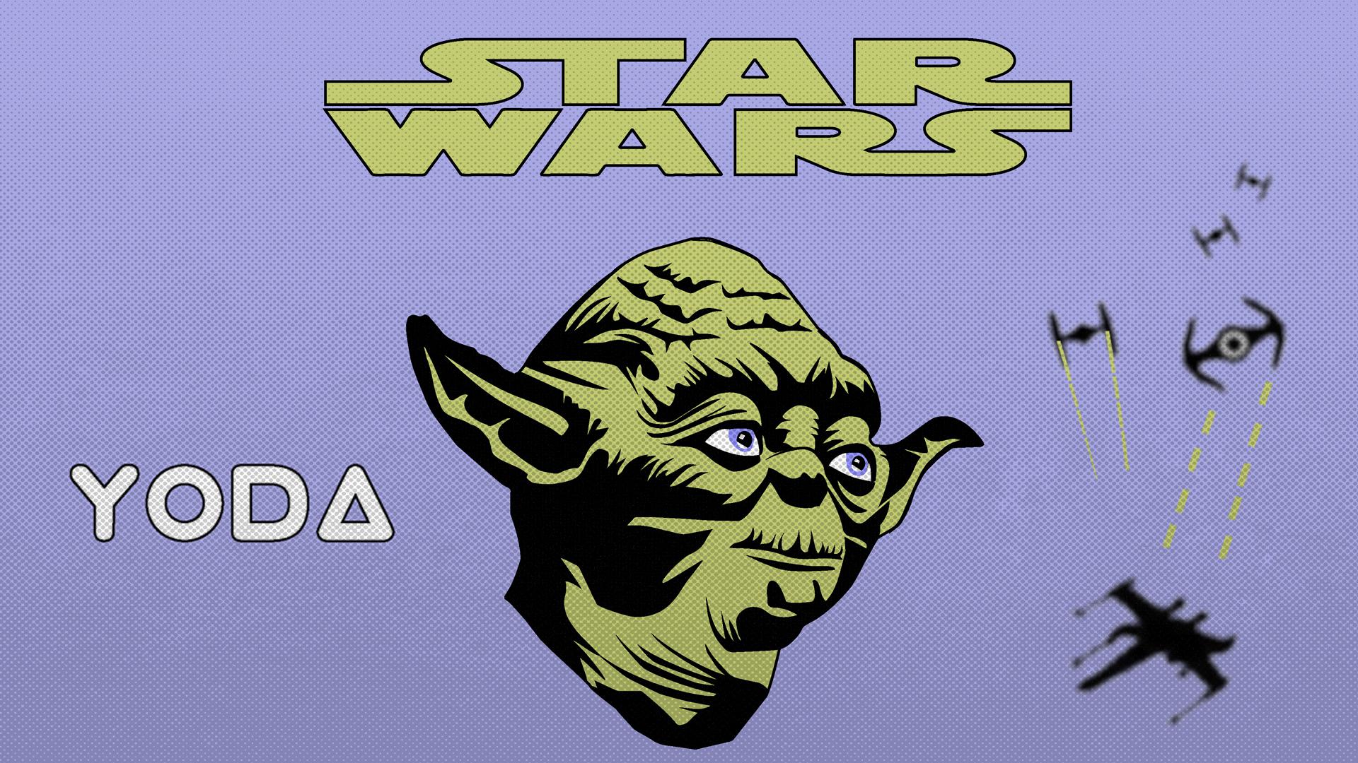 Star Wars Yoda and Spaceships Sci-Fi Art HD Wallpaper