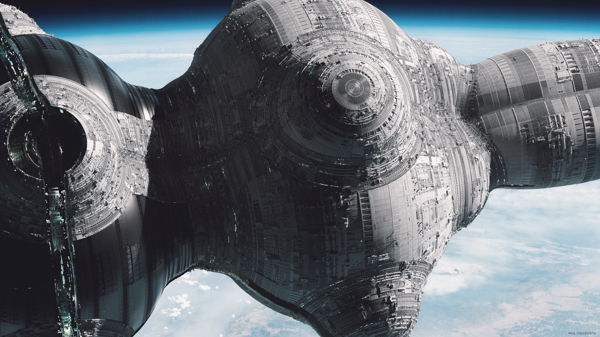 Space Odyssey II: Massive Orbital Space Station HD Wallpaper