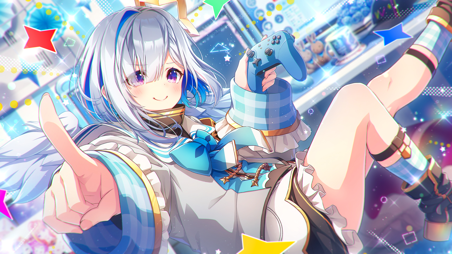 Amane Kanata Vibrant Hololive Artwork HD Wallpaper