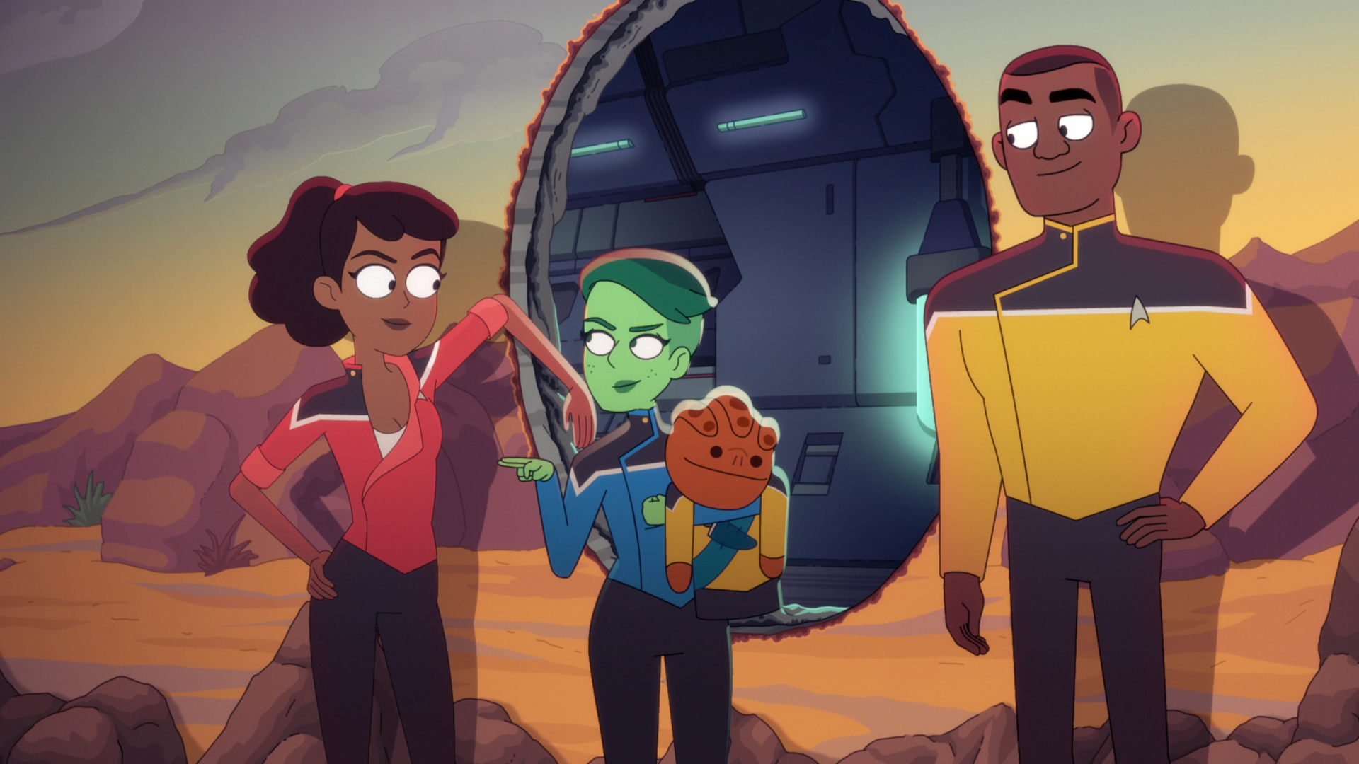Star Trek: Lower Decks Mariner, Tendi, and Boimler HD Wallpaper