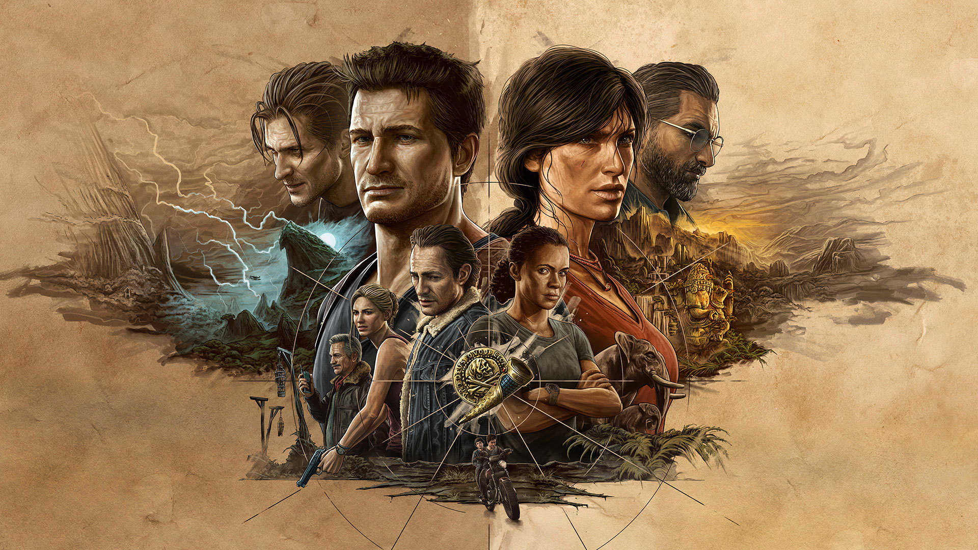 Uncharted: Legacy of Thieves Collection character illustration HD Wallpaper