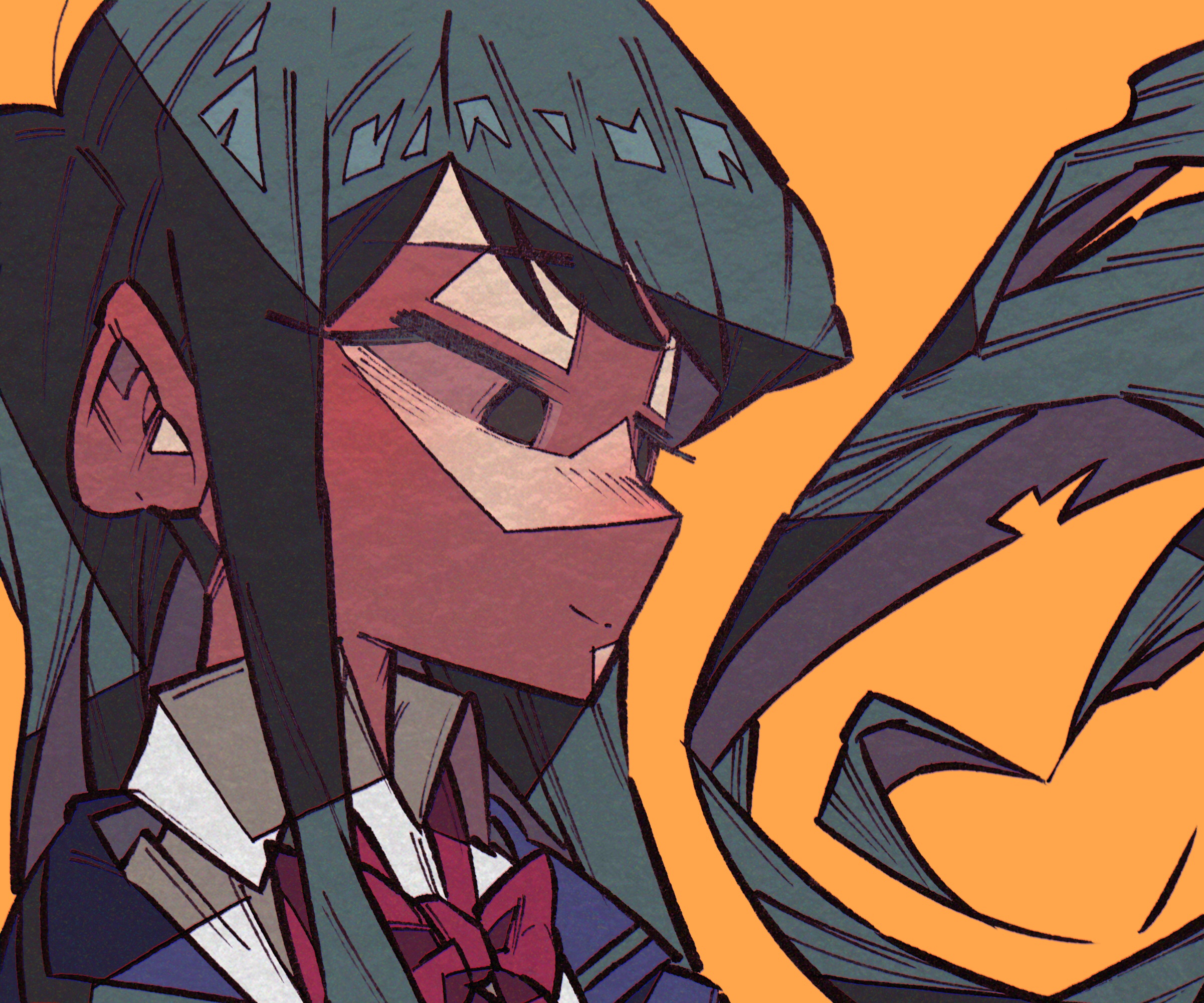 Komi Shouko Stylized Portrait HD Wallpaper