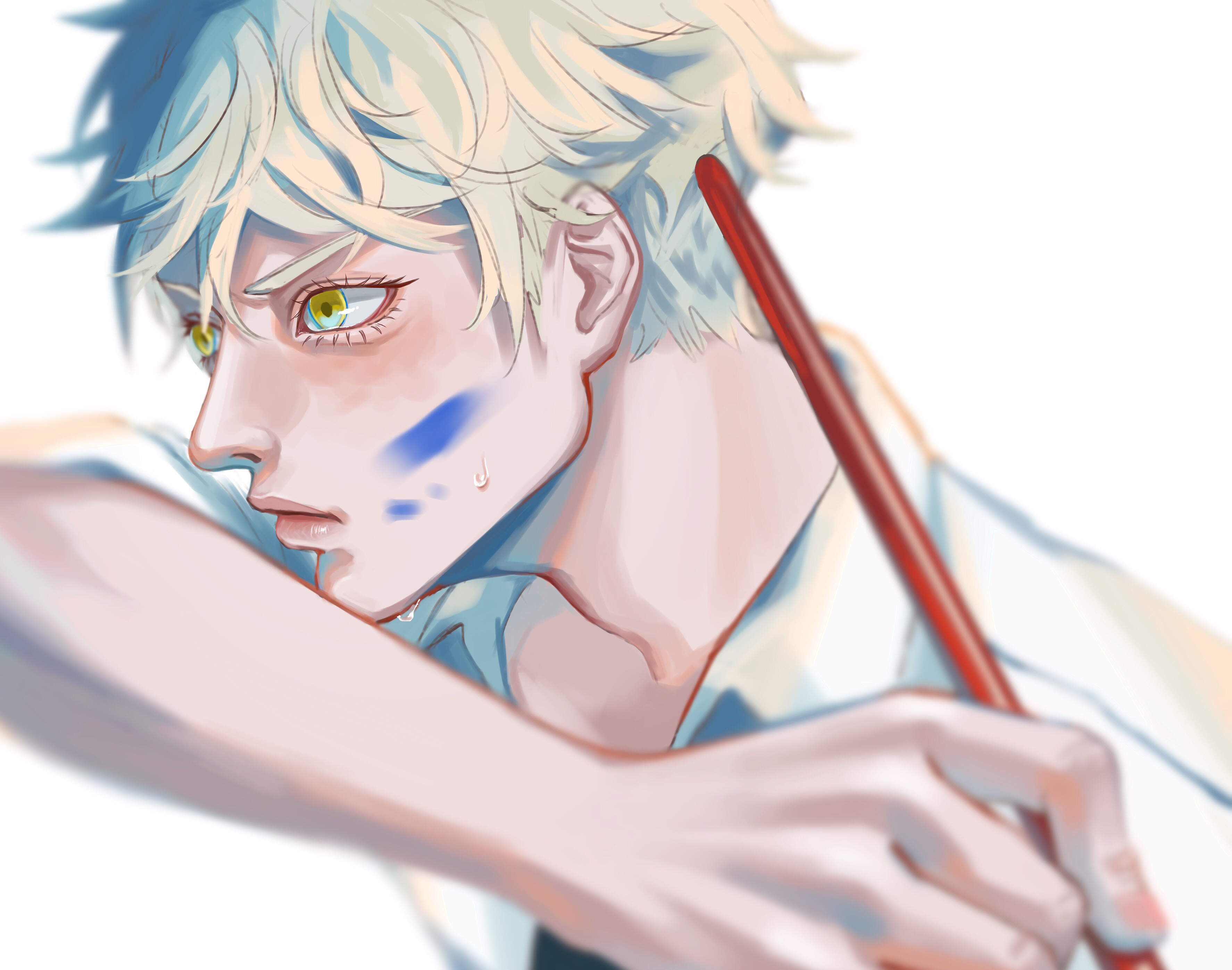 Yatora Yaguchi focused on painting HD Wallpaper