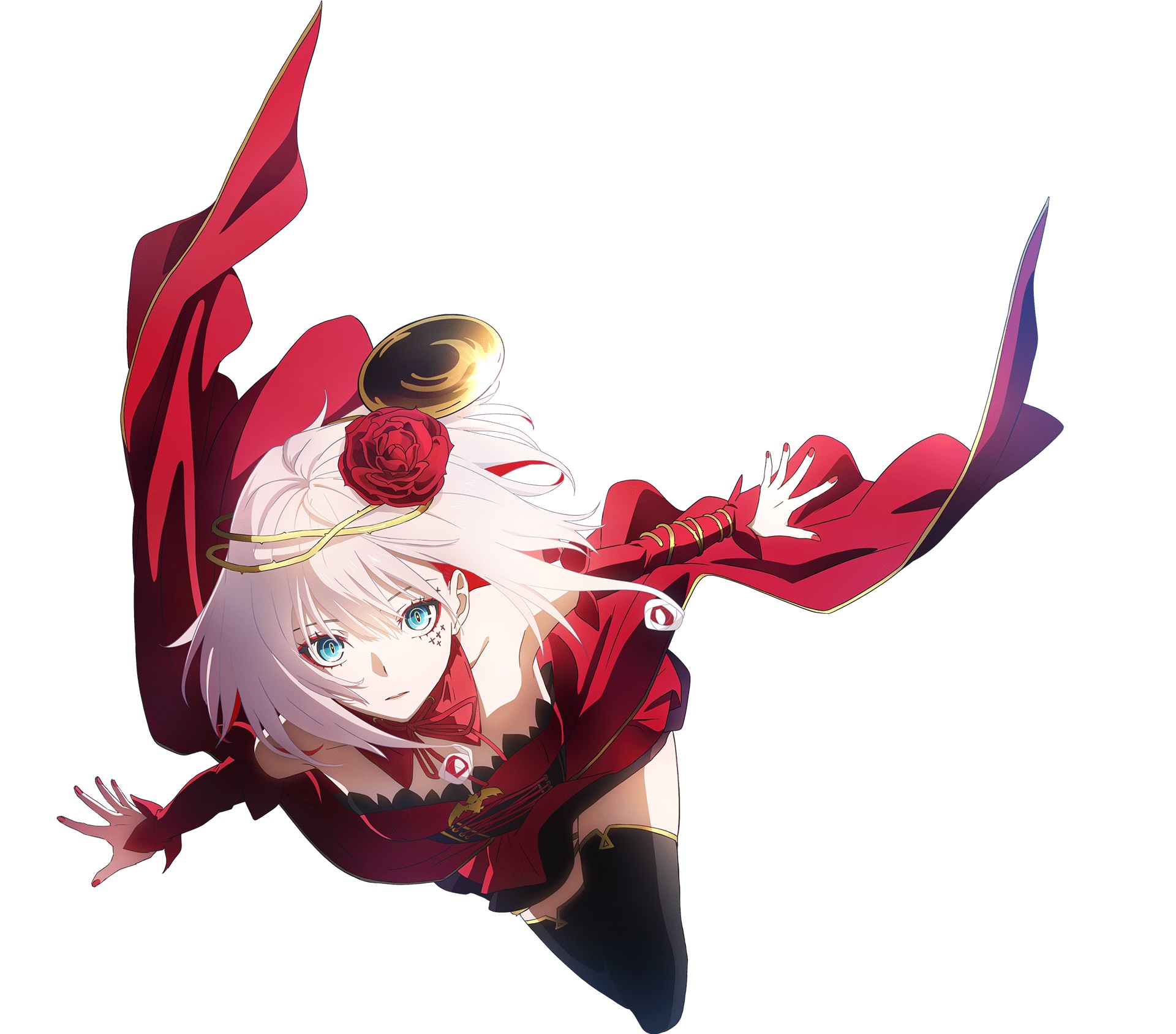 Destiny (Takt Op. Destiny) Dynamic Pose Red Cape HD Wallpaper