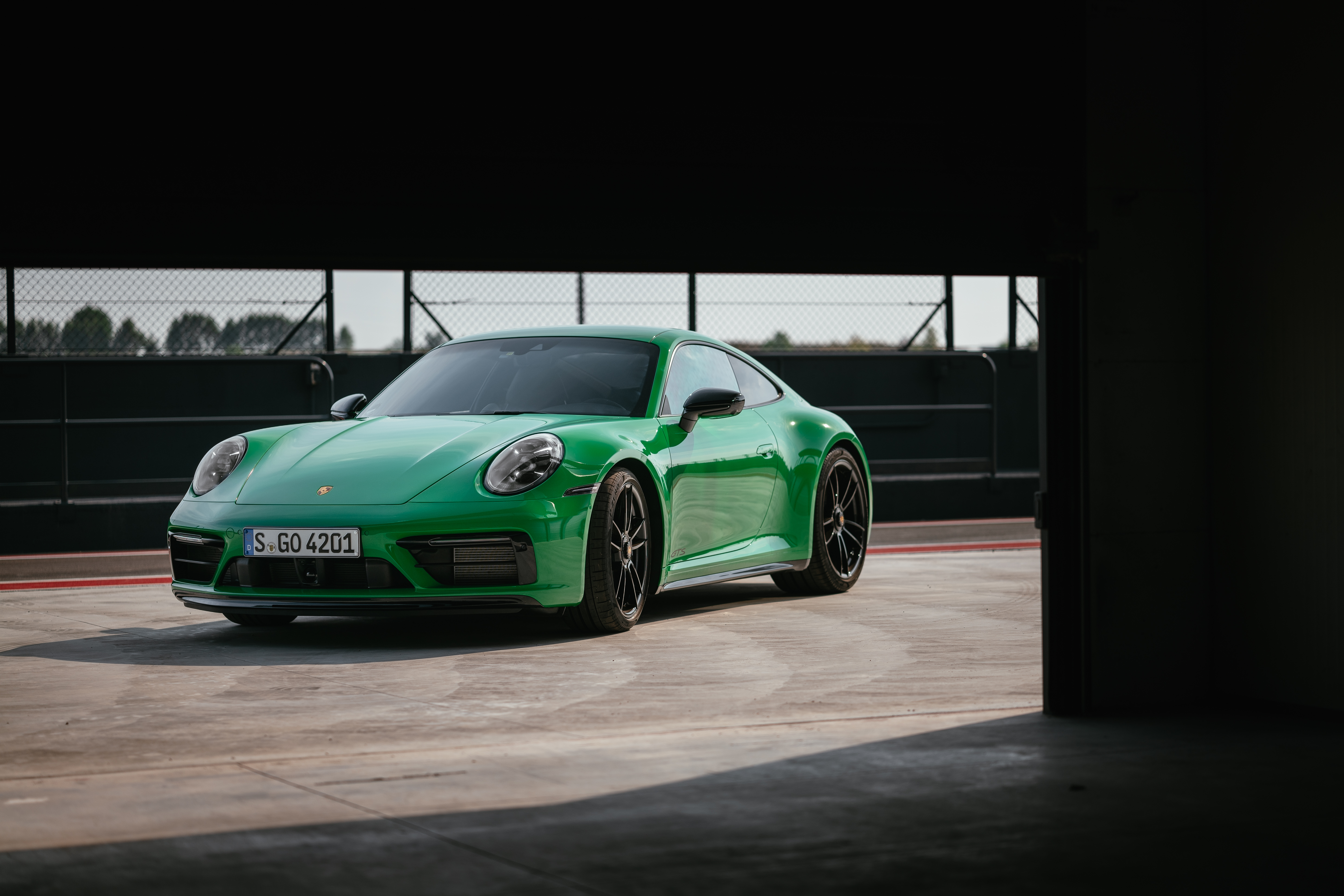 Porsche 911 Carrera GTS Green Sport Car HD Wallpaper
