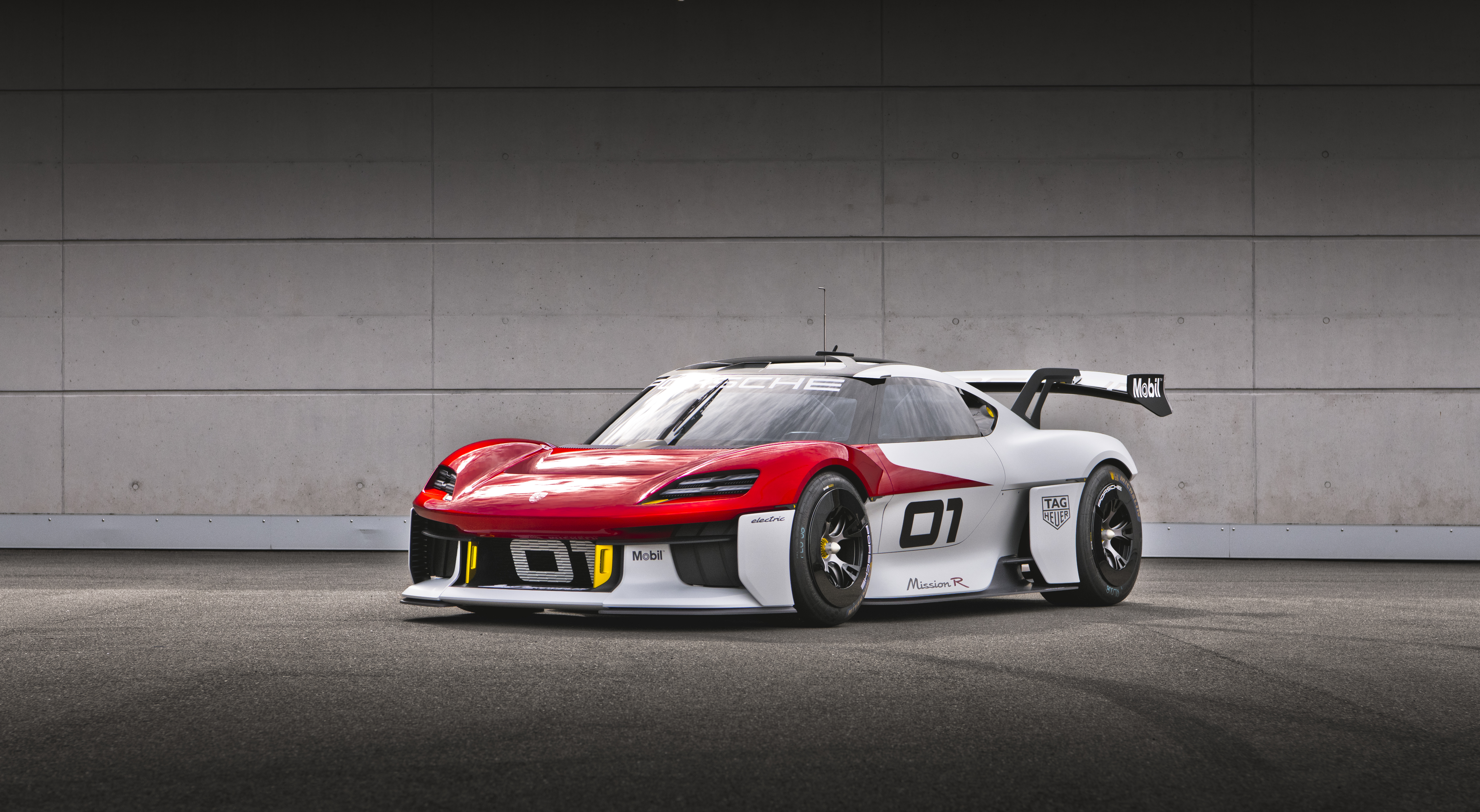 Porsche Mission R Electric Race Car HD Wallpaper
