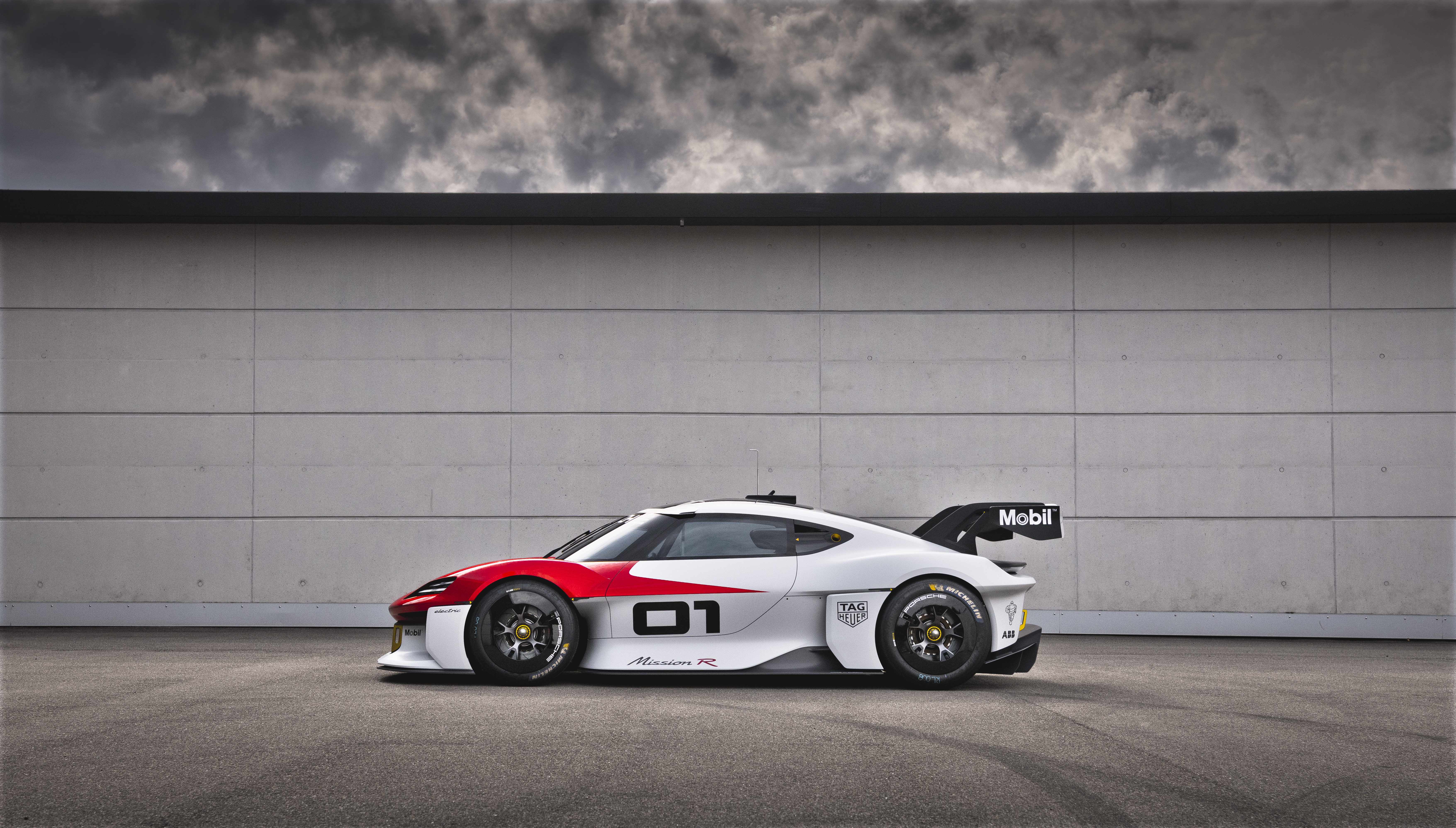 Porsche Mission R 4K Electric Race Car HD Wallpaper