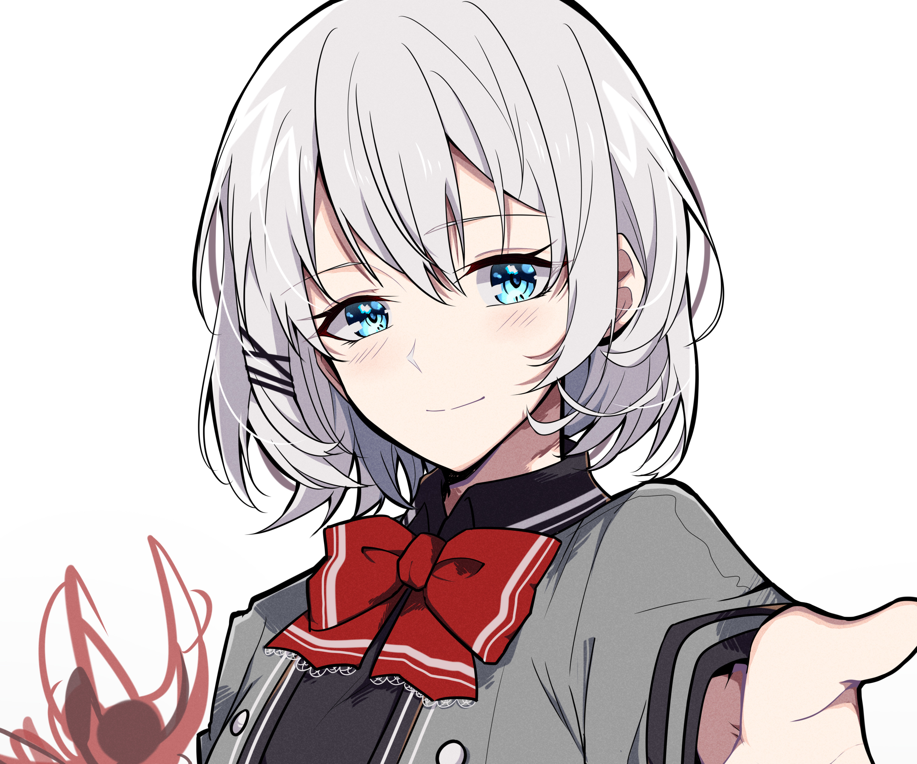 Siesta smiling and reaching out from The Detective Is Already Dead HD Wallpaper