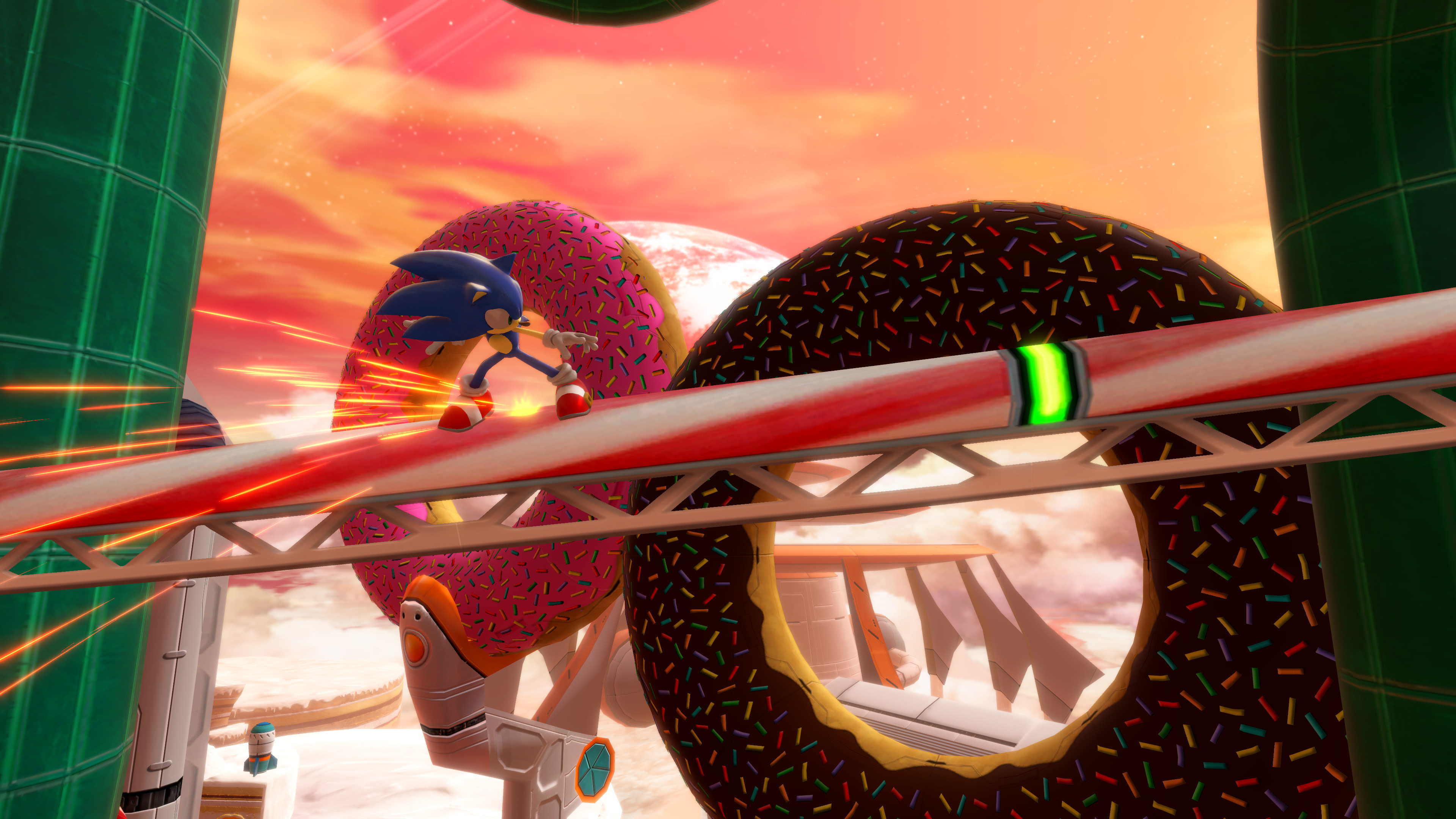 Sonic Colors: Ultimate - Sonic grinding on Sweet Mountain HD Wallpaper