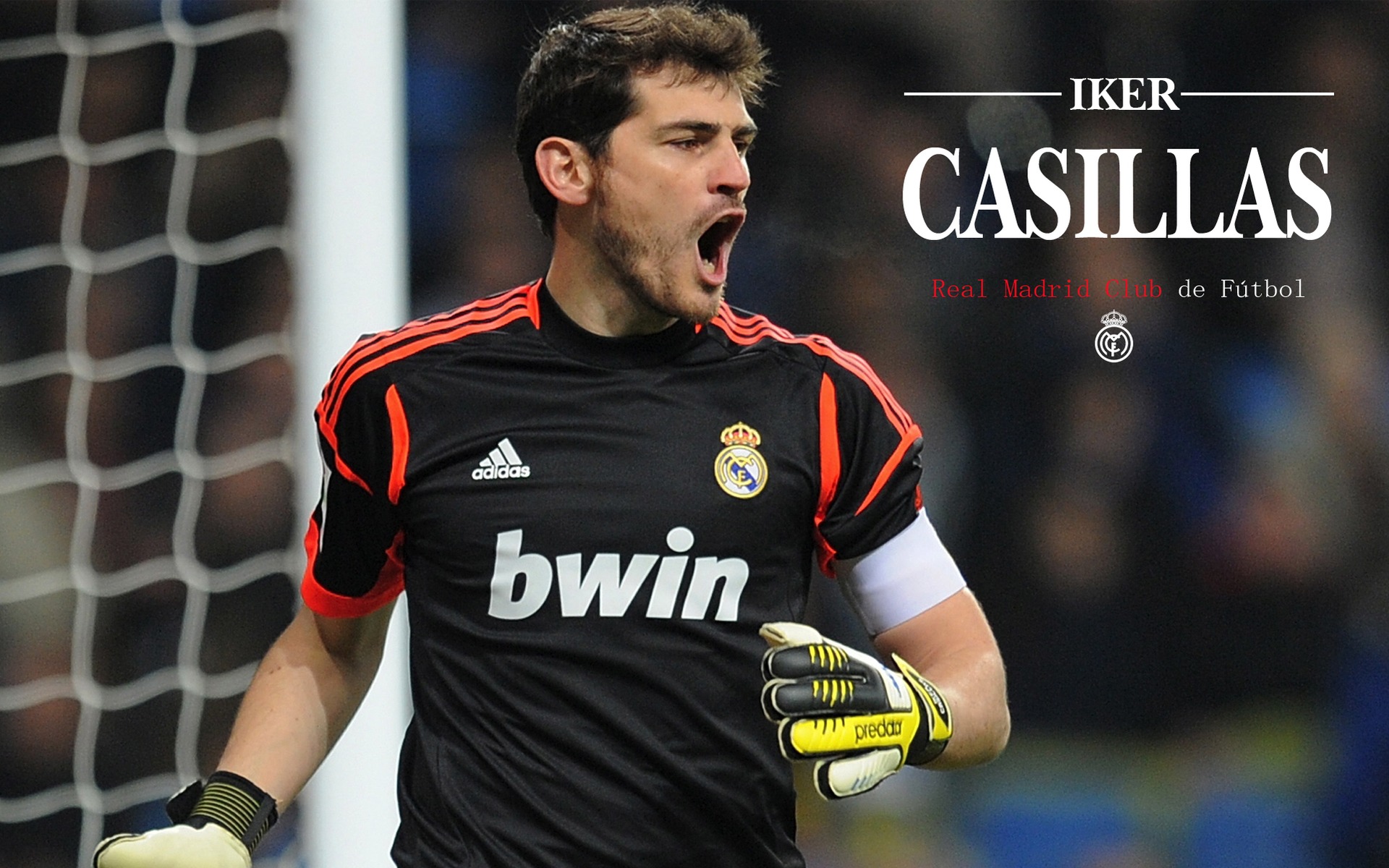 Iker Casillas: Real Madrid Goalkeeper in Action HD Wallpaper